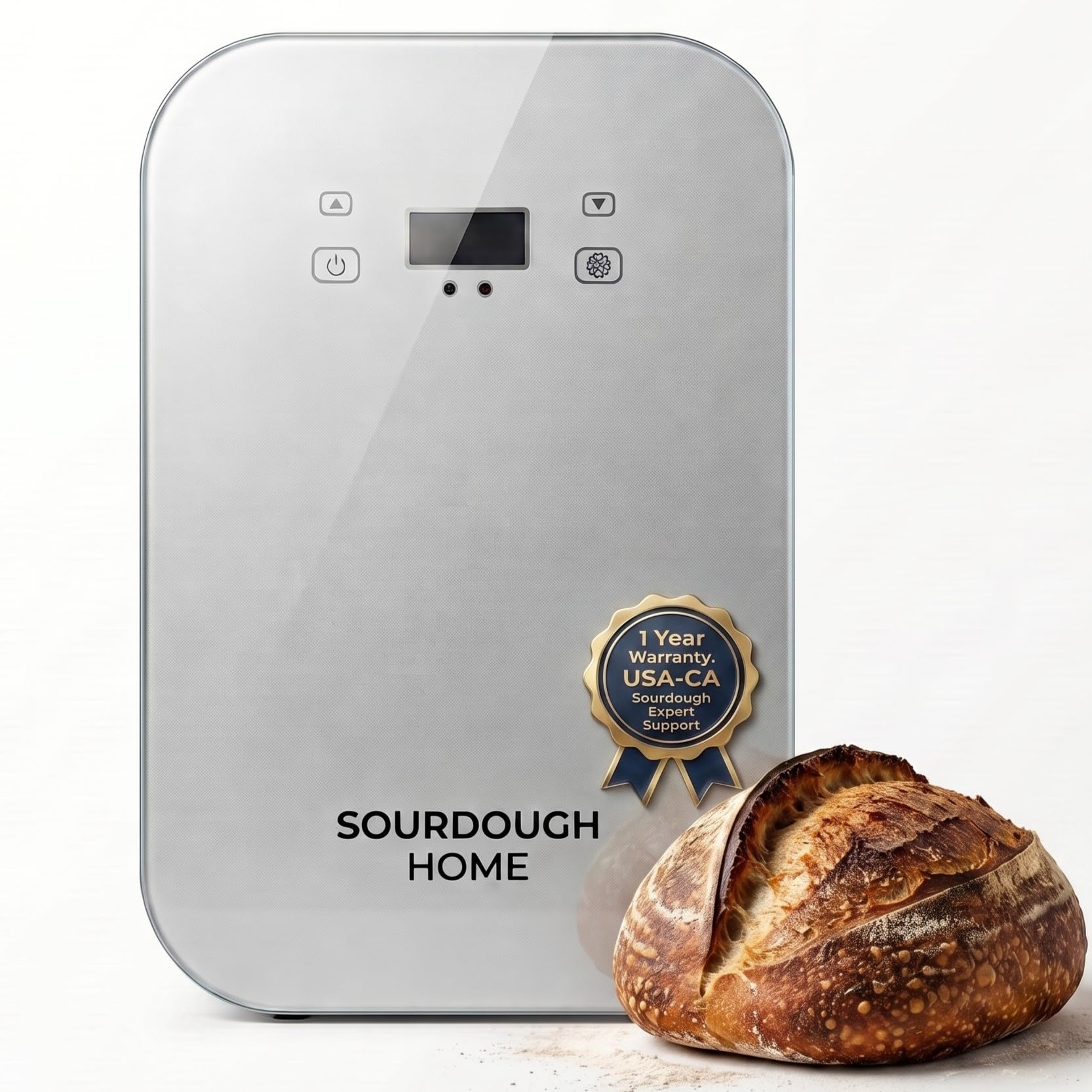 Sourdough Home - Hogar de masa madre de grado profesional con calefacción y refrigeración de precisión para mantener una temperatura óptima de arranque | Se adapta a tarros grandes de 1 litro |
