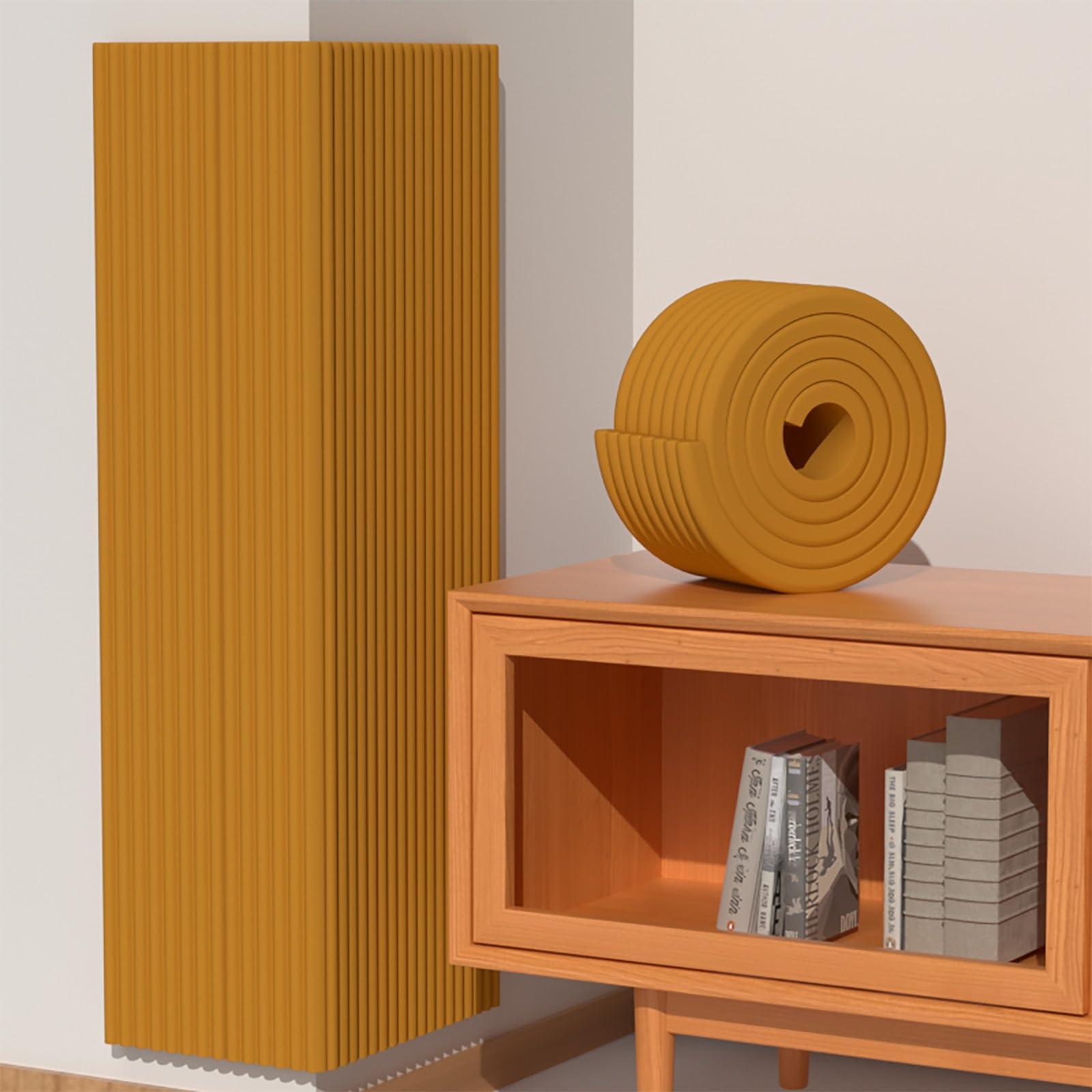 Wandpolster Selbstklebend Kinderzimmer, Anti-Kollision Wandkissen, Wandpaneele Gepolstert Für Schlafzimmer, Kinderleicht Montierbar(Wood Color,20 x 700 cm)