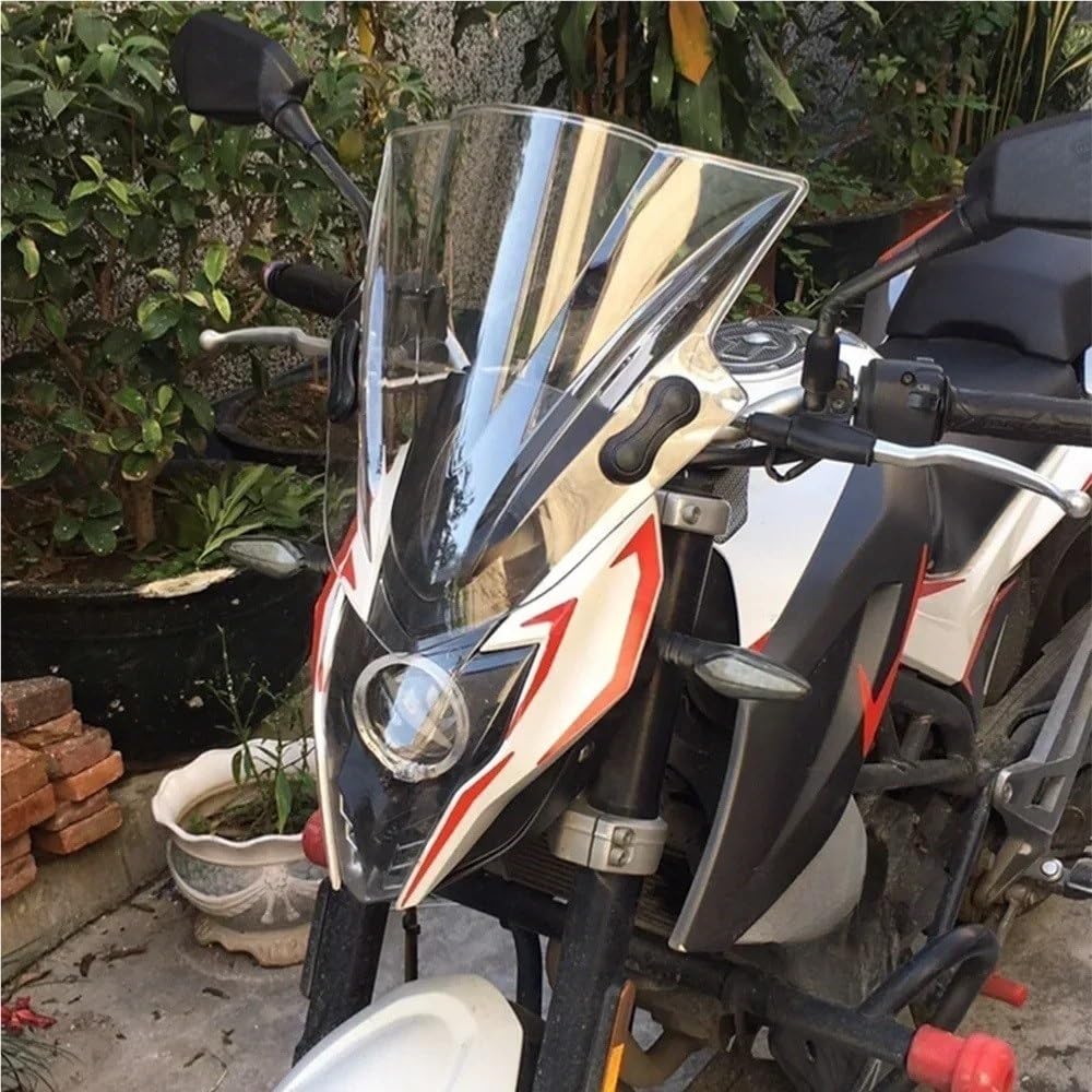 Spoiler parabrezza anteriore Estensione parabrezza anteriore per moto, deflettore, accessori modificati con staffa per 650NK 400NK 150NK