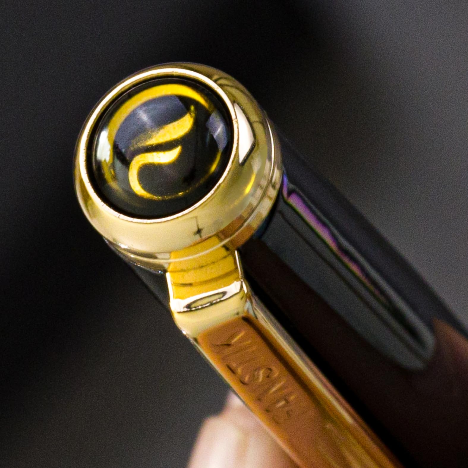 Black Gold Luxury fountain pen fancy gift set for women Real 24K Gold Plating Professional executive pen gift — view 6