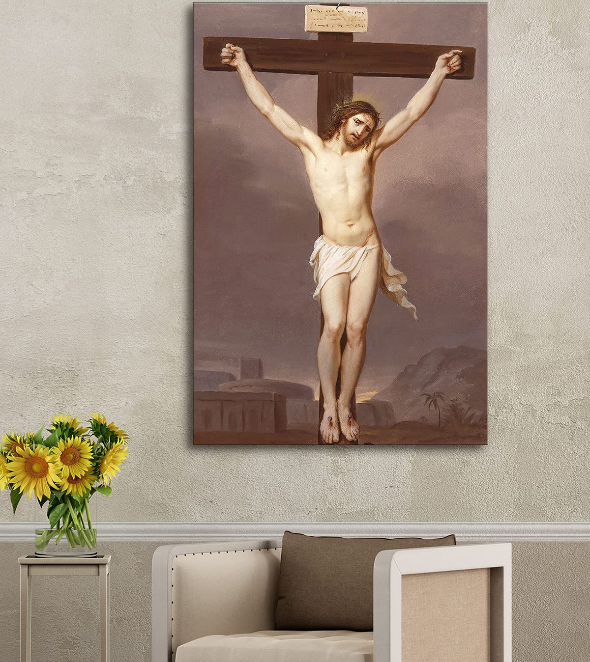 Amazon.com: artprints1stop Canvas Print Wall Art - Crucifixion of
