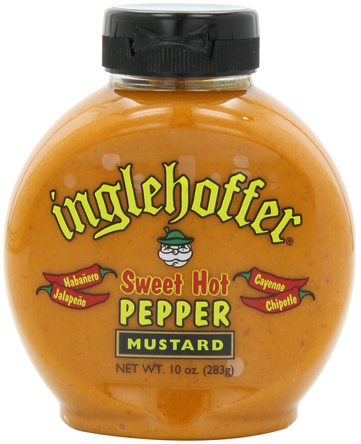 Inglehoffer Mustard, Sweet Hot Pepper, 10 Ounce (Pack of 6)
