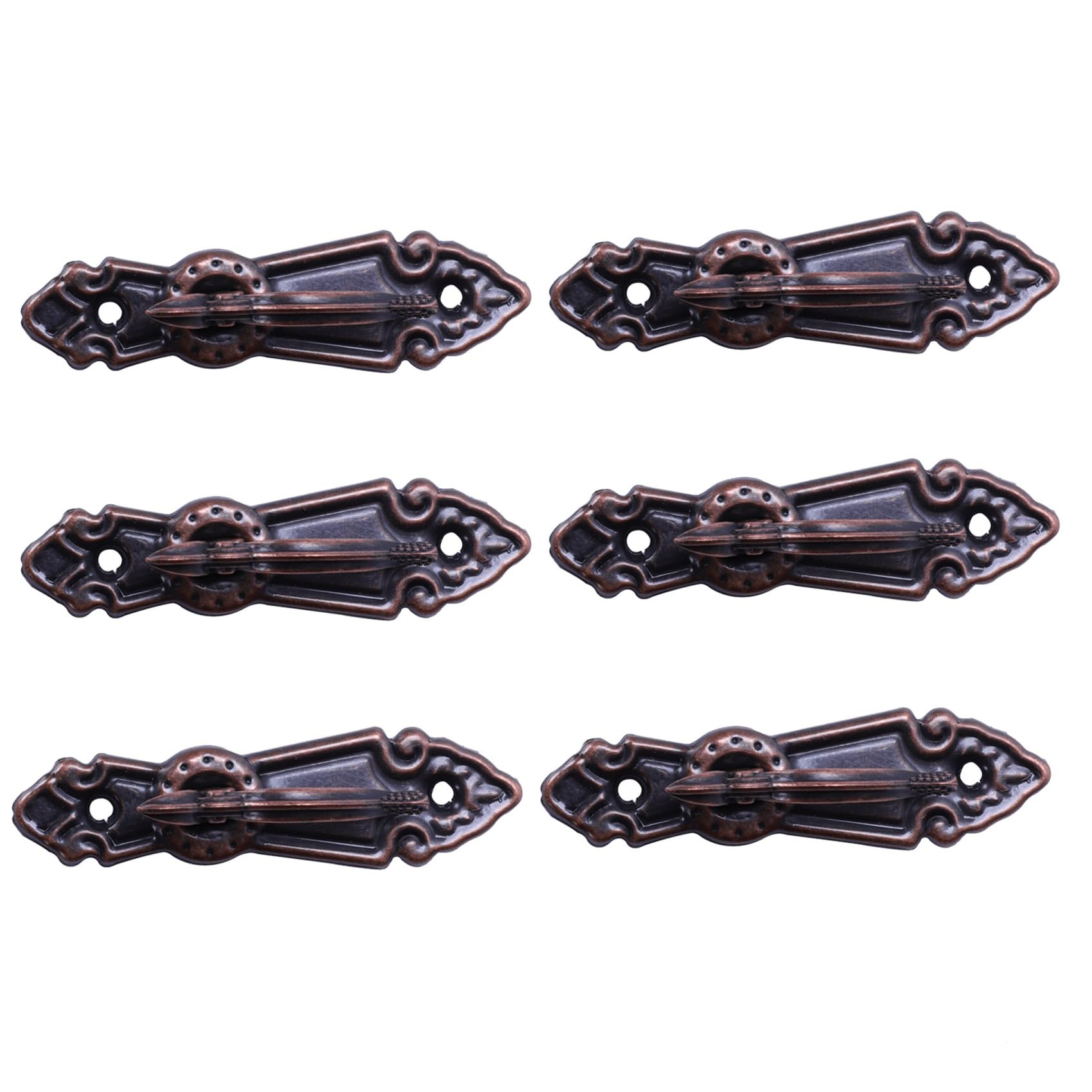 Hndhbfgrt Metal Curtain Tassel Tie Back Tieback Mini Wall Hooks 12PCS Red Bronze