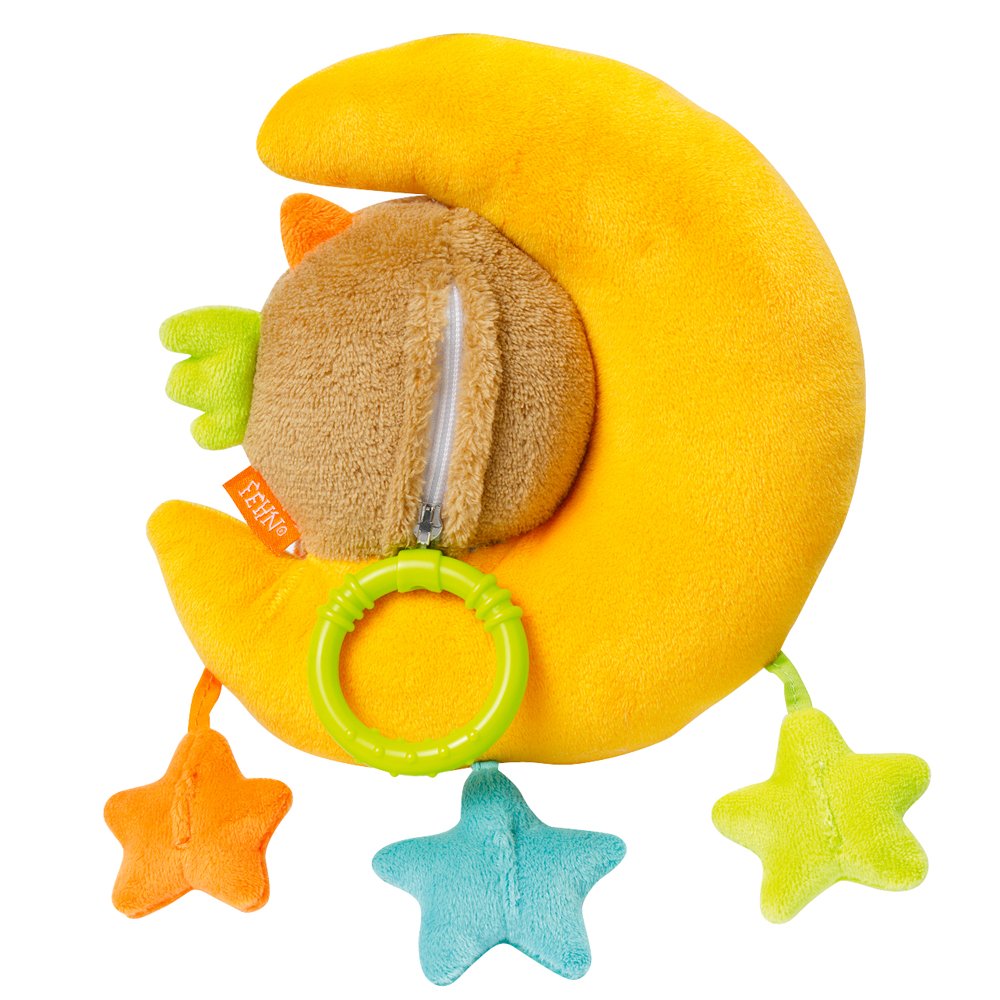 Music box medium moon luna ecru to tie up, baby sleeping