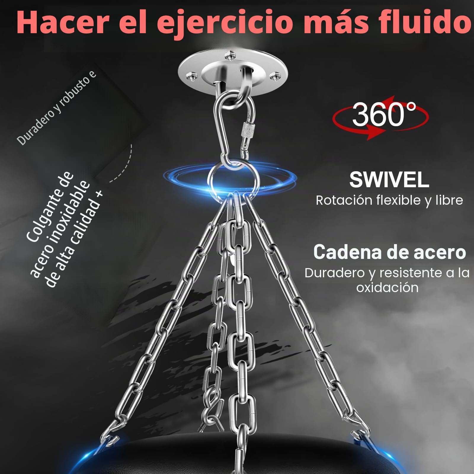 Saco de Boxeo para Adultos, Saco de Boxeo Oxford Pesado de 1,2 m con Guantes de 355 g, Apto para MMA, Karate, Kickboxing, Muay Thai, Entrenamiento en casa o Gimnasio (sin Relleno)