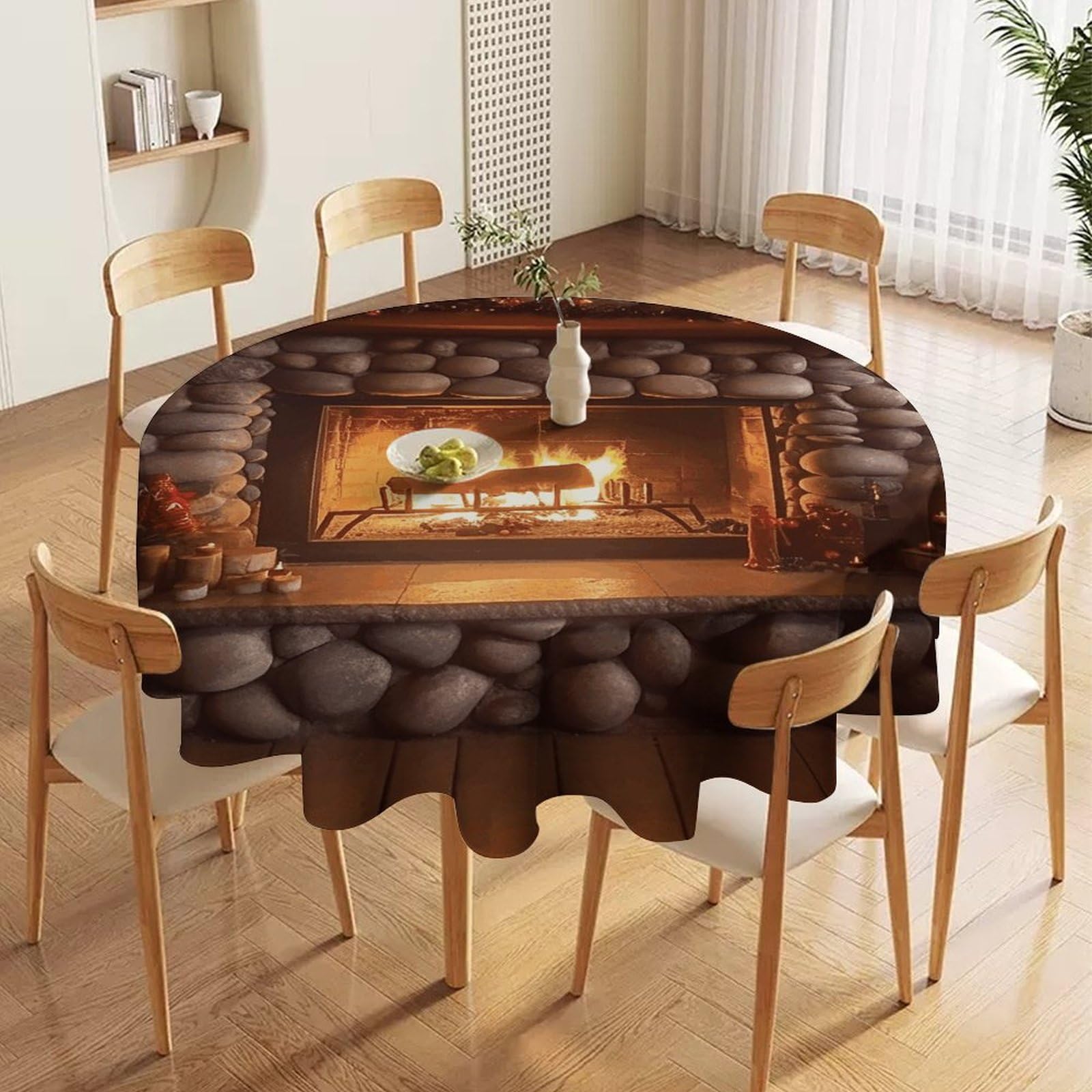 Nappe ronde en tissu imperméable de qualité supérieure pour mariage