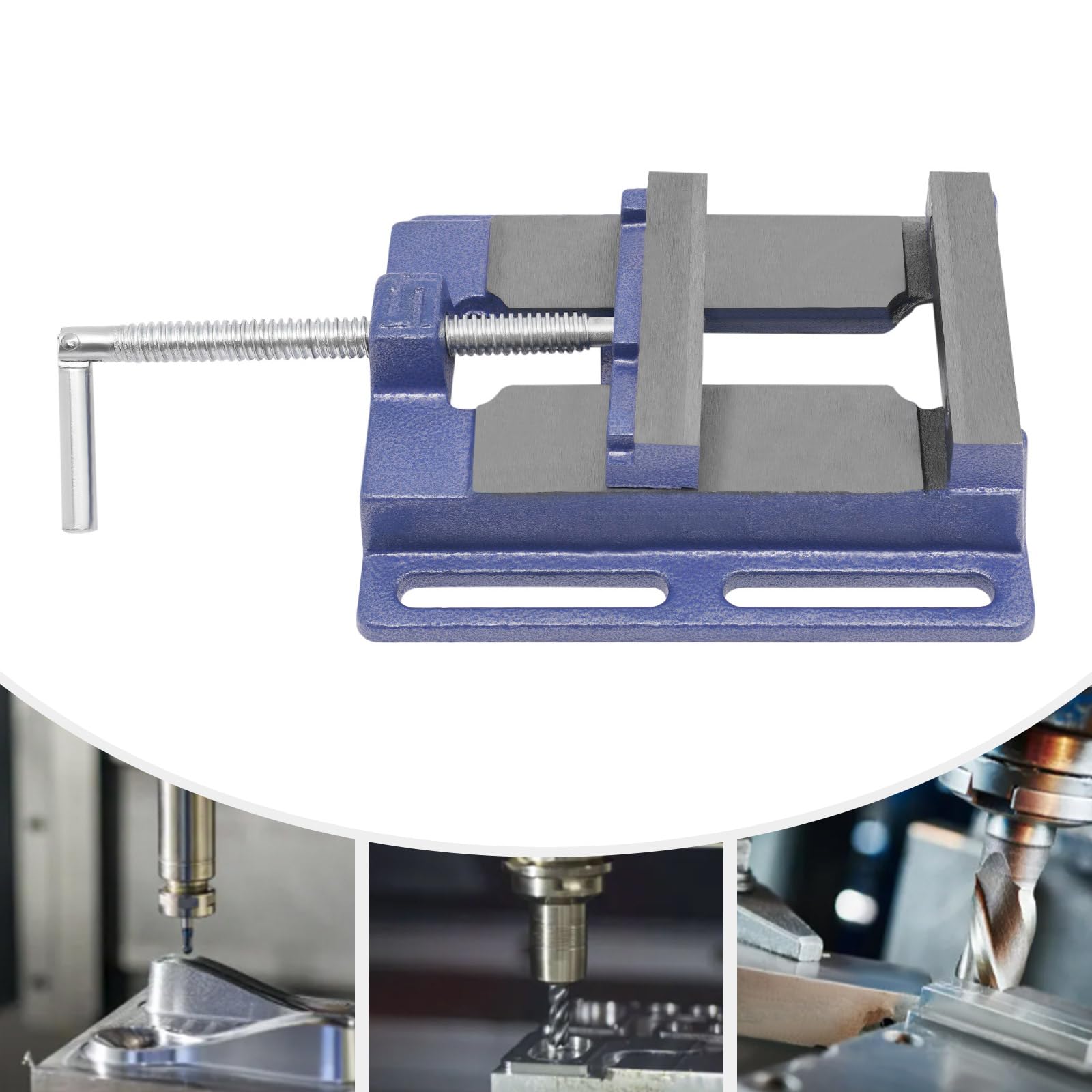 Morsa per macchine da 5 pollici, 100 mm, morsa colonnare, morsa da tavolo, morsa per fresatrici da officina
