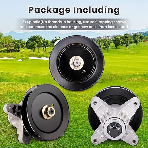 Miniatura 6 de Set of 3, New Spindle Assembly 50" RZT for MTD Cub Cadet LGTX1050 RZT50 LT1050 918-04125B 918-04126 618-04126 918-04125 618-04125