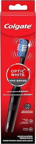 Colgate Optic White Pro Series - Cepillo de dientes de batería color negro disponible en Yaxa Colombia