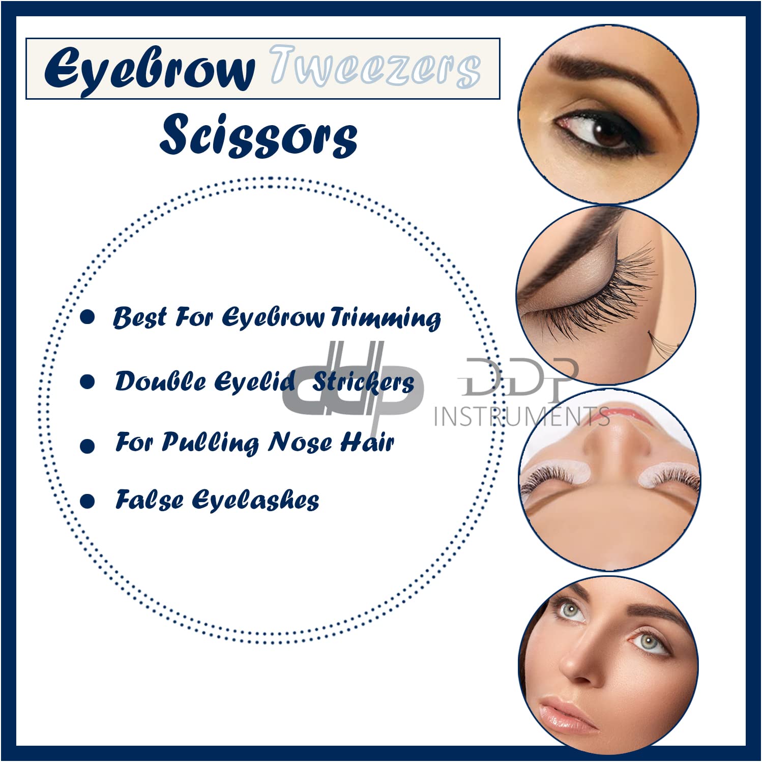 DDP Scissor Tweezer 'Eyebrow (Pack of 2)