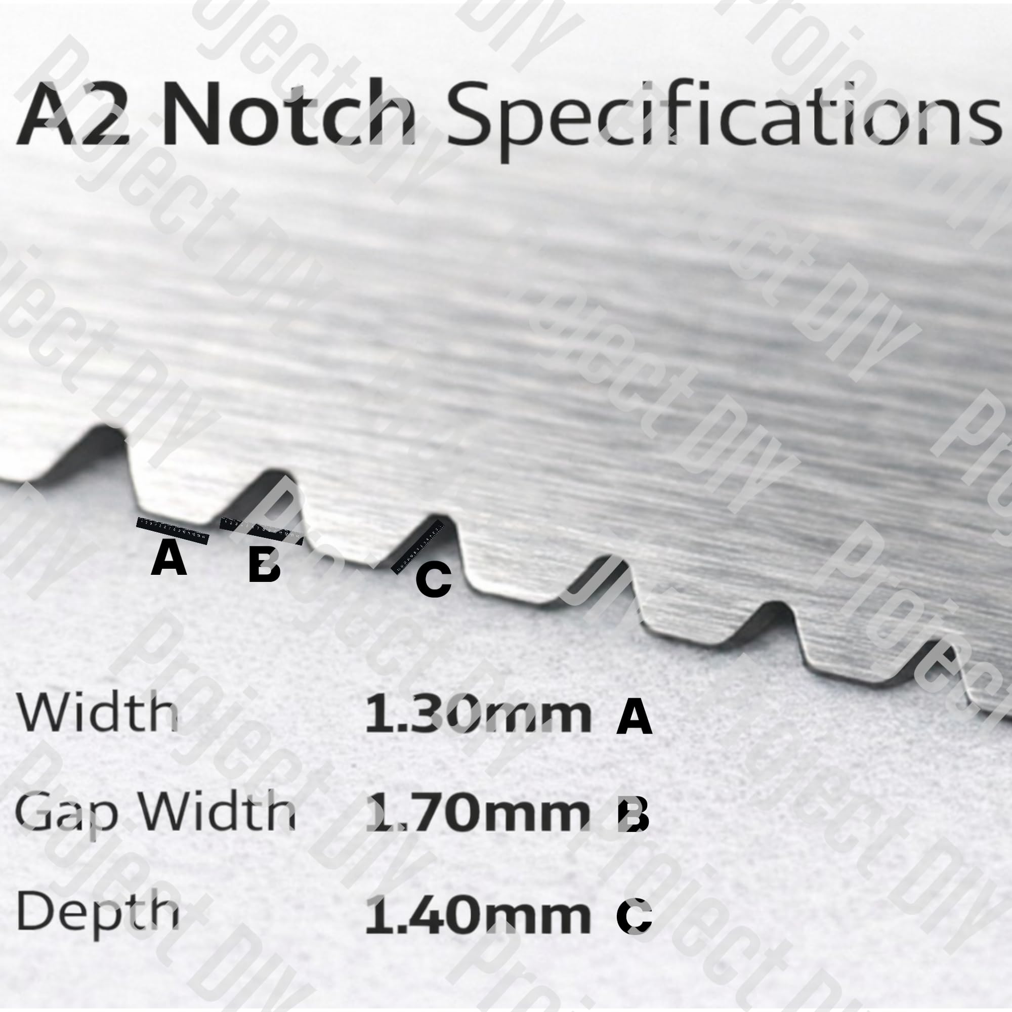 Spatola in acciaio al carbonio A2 V-Notch per adesivi sensibili alla pressione, acrilici ed emulsionanti, ideale per Karndean, Amtico, Moduleo, Polyflor e altro (200 mm (grandi aree aperte