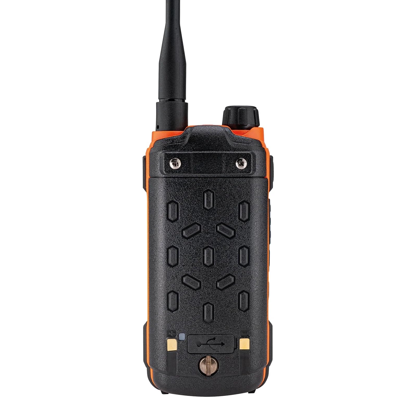 Albrecht Tectalk Duo, PMR & Freenet Funkgerät, 29149, Funkgerät, Orange | 1 W (Freenet), 0,5 W (PMR446) Sendeleistung, ca. 20 h Akkulaufzeit, UKW Radio, VOX, USB-C, Taschenlampe, Anmeldefrei