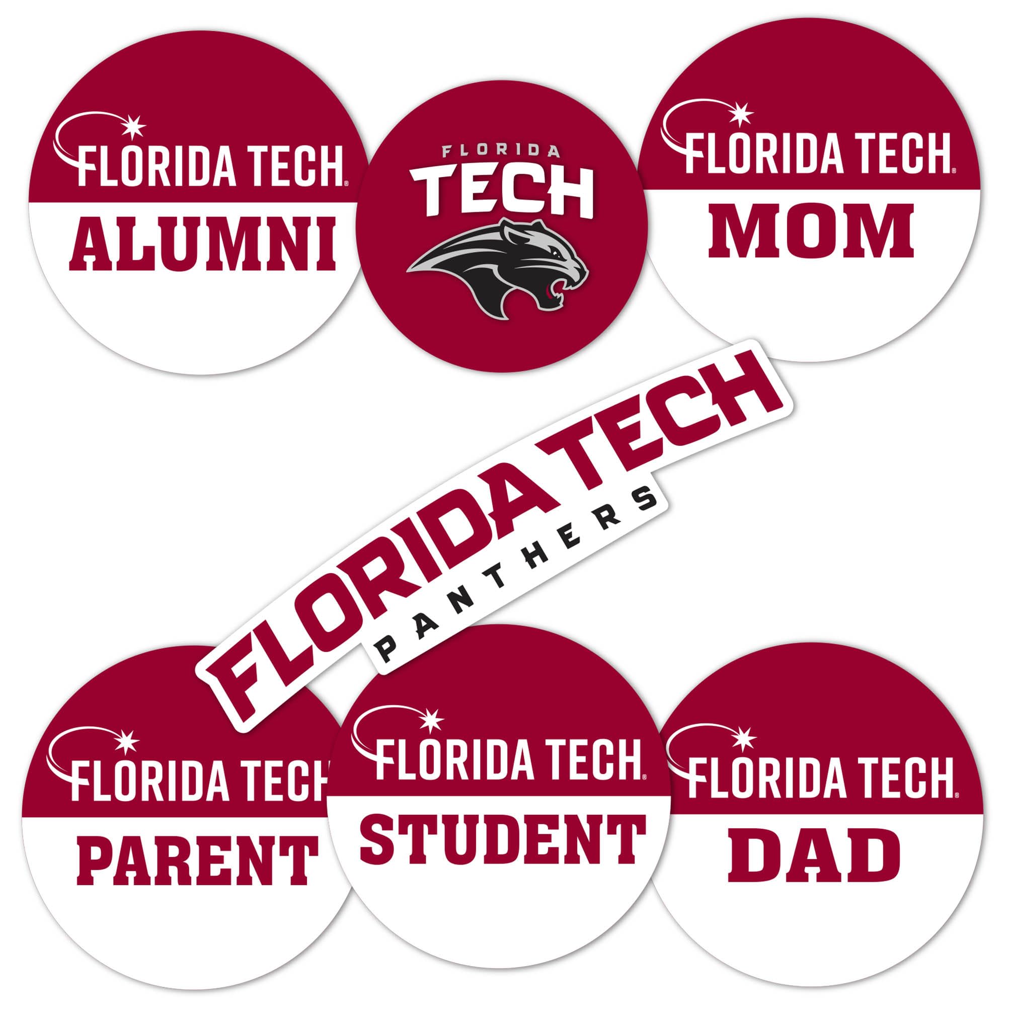 Autocollant Panthers Florida Tech vinyle pour personnaliser gourde et PC