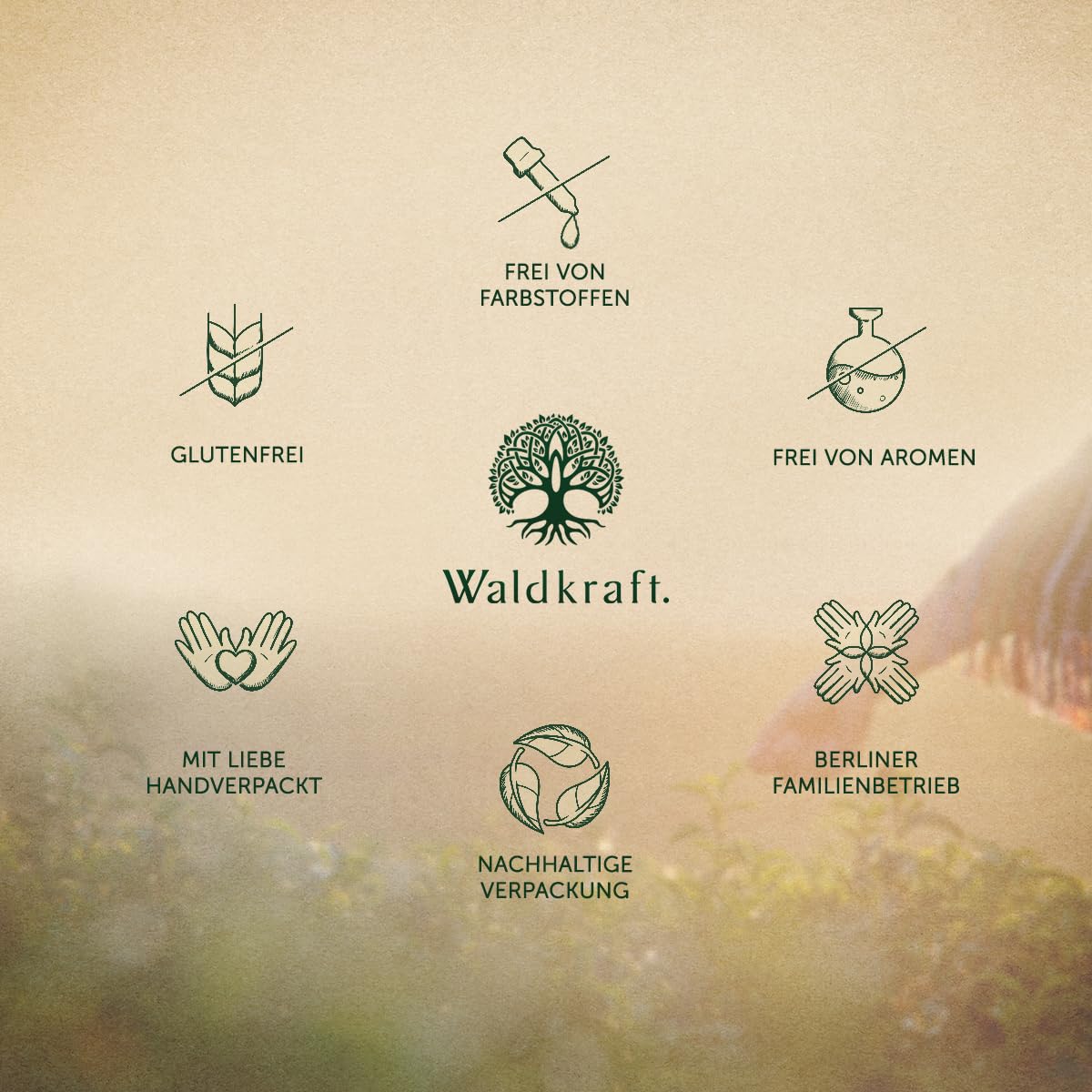 Waldkraft Arthridea Gelenkkomplex für Hunde & Katzen, 300 g Pulver | Mit MSM, Glucosamin, Chondroitin, Kollagen, Grünlippmuschel, Kurkuma & Weihrauch, Lichtschützender Braunglastiegel