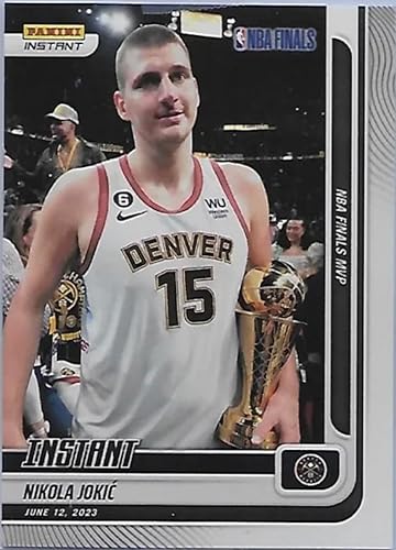 2022-23 Panini Instant Nikola Jokic #348- NBA FINALS MVP - 6/12/23-Basketball Trading Card- World Champion Denver Nuggets - Print Run of Only 774
