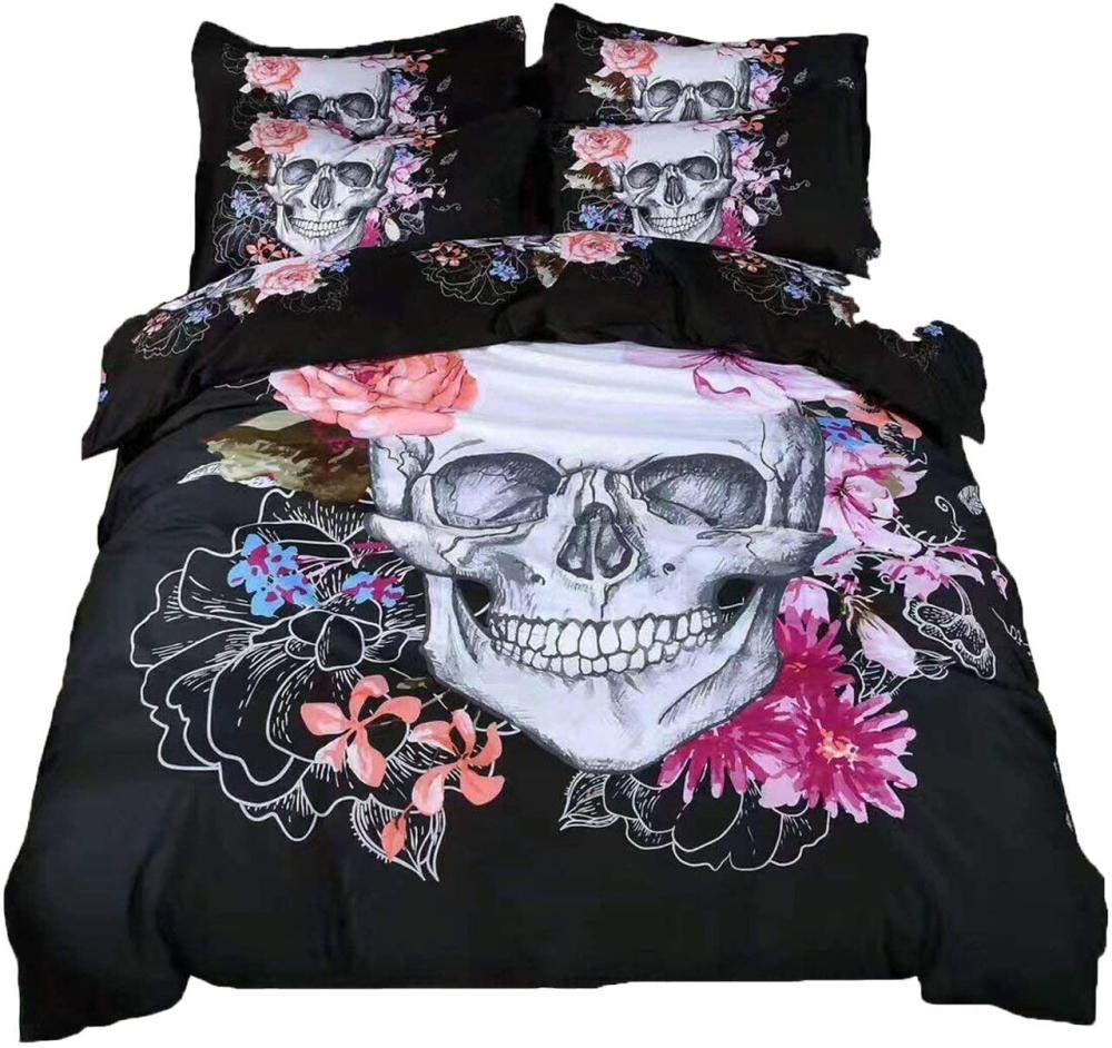 Dekbedovertrekset,Halloween Decor Beddengoed Set Grappige Spook 3D Print Kids Dekbedovertrek Halloween Spreien Moderne Luxe Dekbed Set Enkele Dubbele Kingsize 2/3 St,Dubbel(200X200