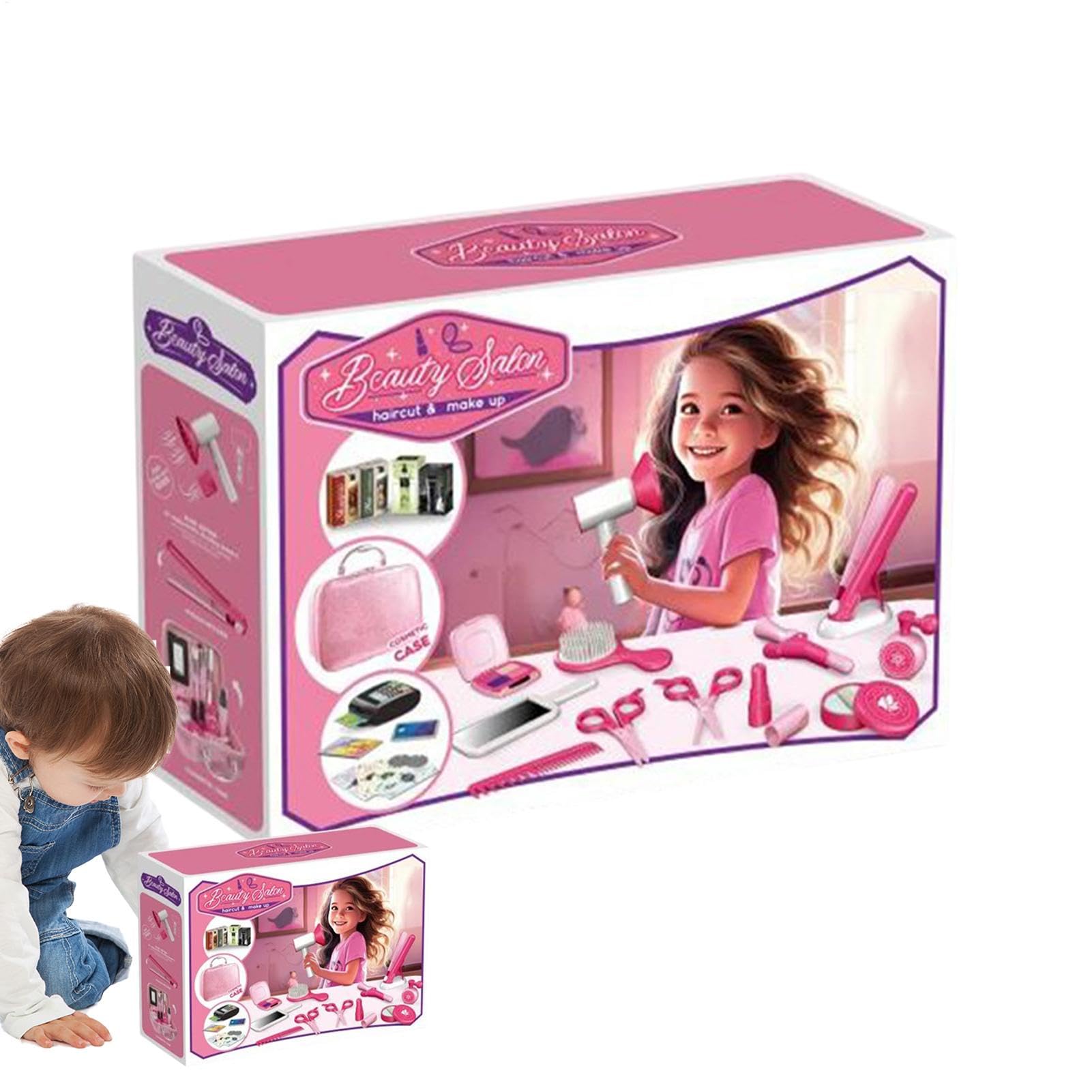 Set di giochi di ruolo per parrucchiere, set di giochi per finta