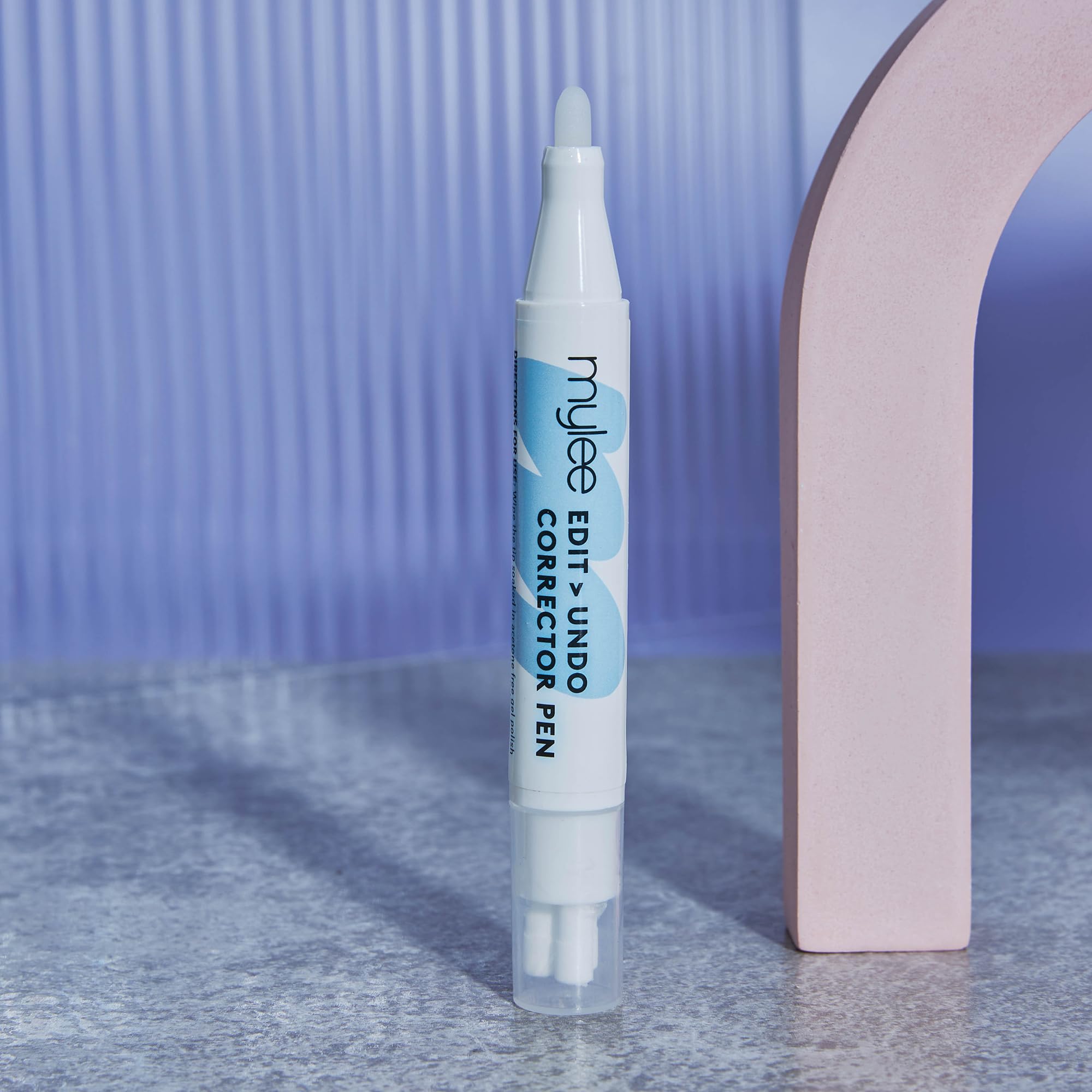 Mylee Edit Undo Penna Correggi Smalto Ricaricabile: Manicure Impeccabile e Facile - Solvente Gel Senza Acetone con Punte di Ricambio e Risultati Puliti