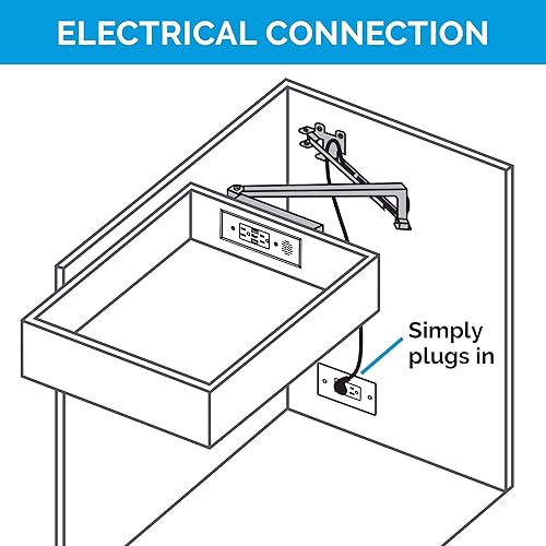 Miniatura 3 de Docking Drawer Toma de corriente en el cajón. (2) salidas de CA de 15 amperios con (2) puertos USB-A. Negro