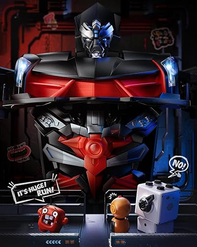 Miniatura 3 de V992 Transformar Robot RC Car, escala 114, robot de juguete 2 en 1 con efectos de sonido y luz, detección de gestos, deformación automática, regalo