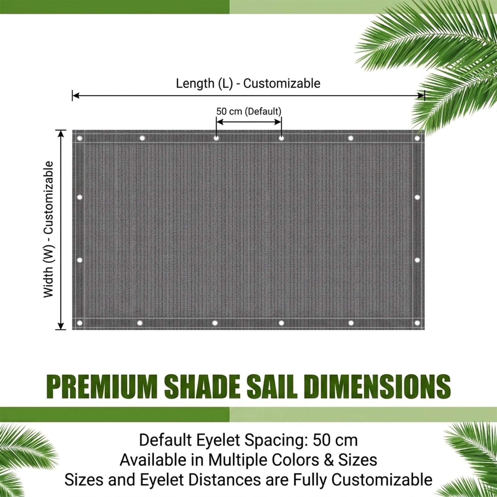 Toldo para Sombra 100 x 415 cm Protección UV Red de Sombra Al Aire Libre Protegiendo La Privacidad para Plantas Invernaderos Balcones, Blanco