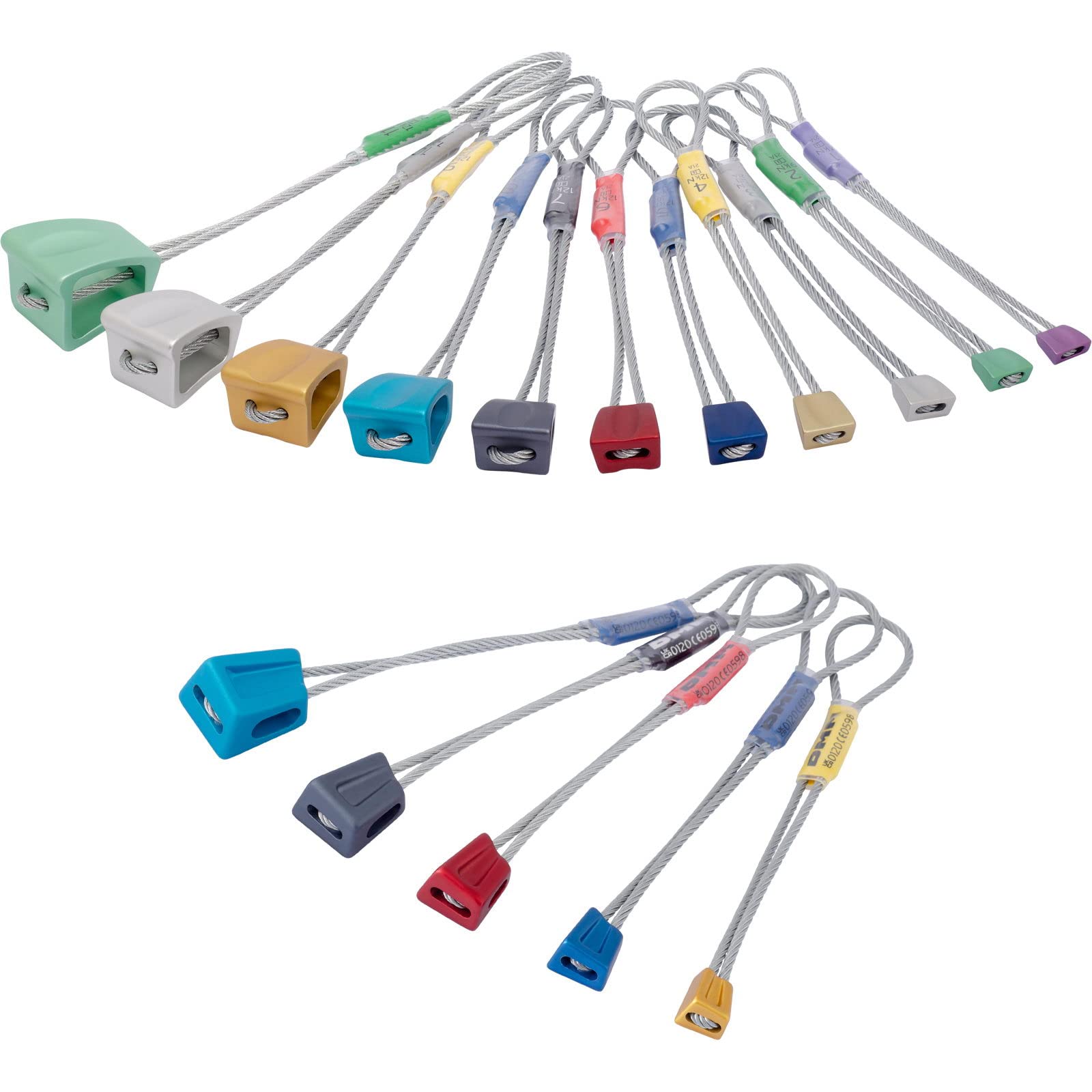 DMM Nutset 1 - Wallnuts + Alloy - Klemmkeile - farbig - Set