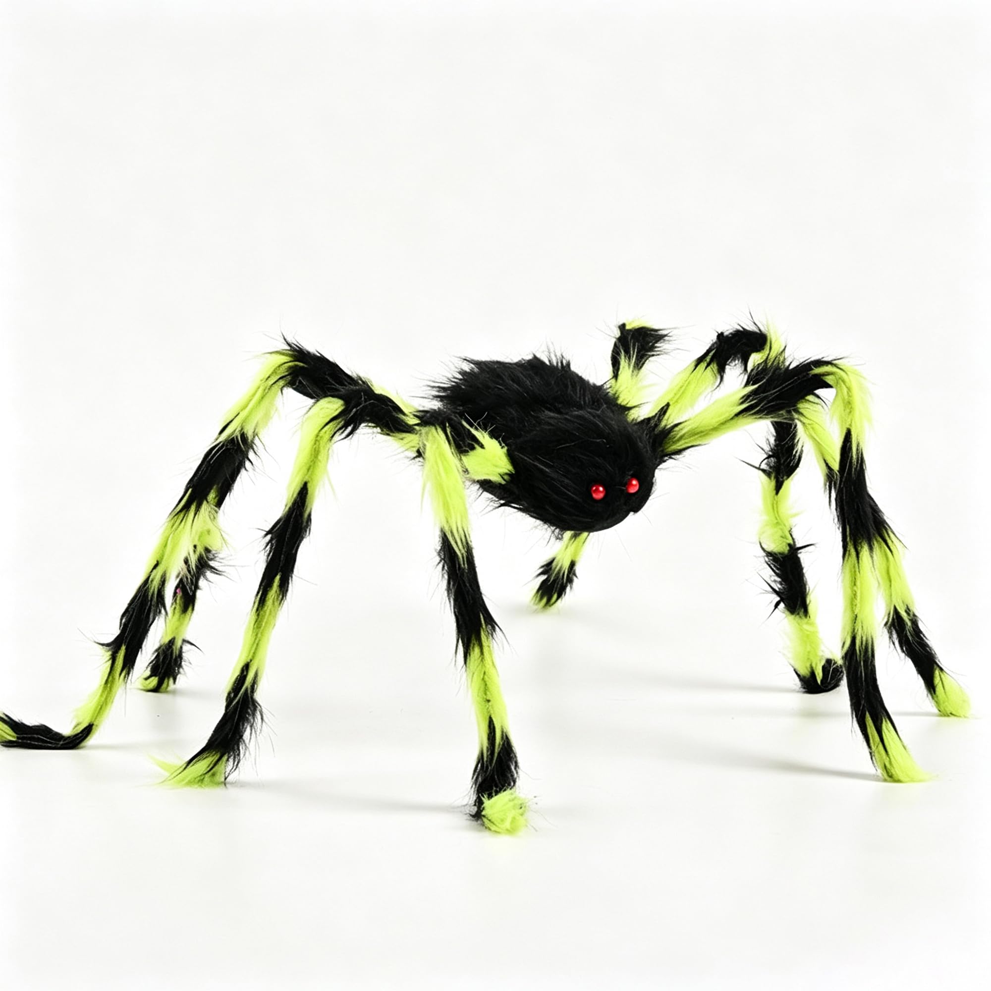 TIECHI 59" Giant Spider Halloween Decorations Outdoor Indoor, Green&Black