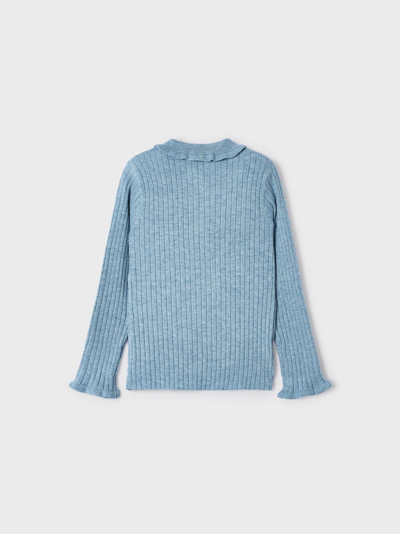Mayoral Polo m/l Costine Tricot per Bambine e Ragazze Bluebell 8 Anni (128cm)