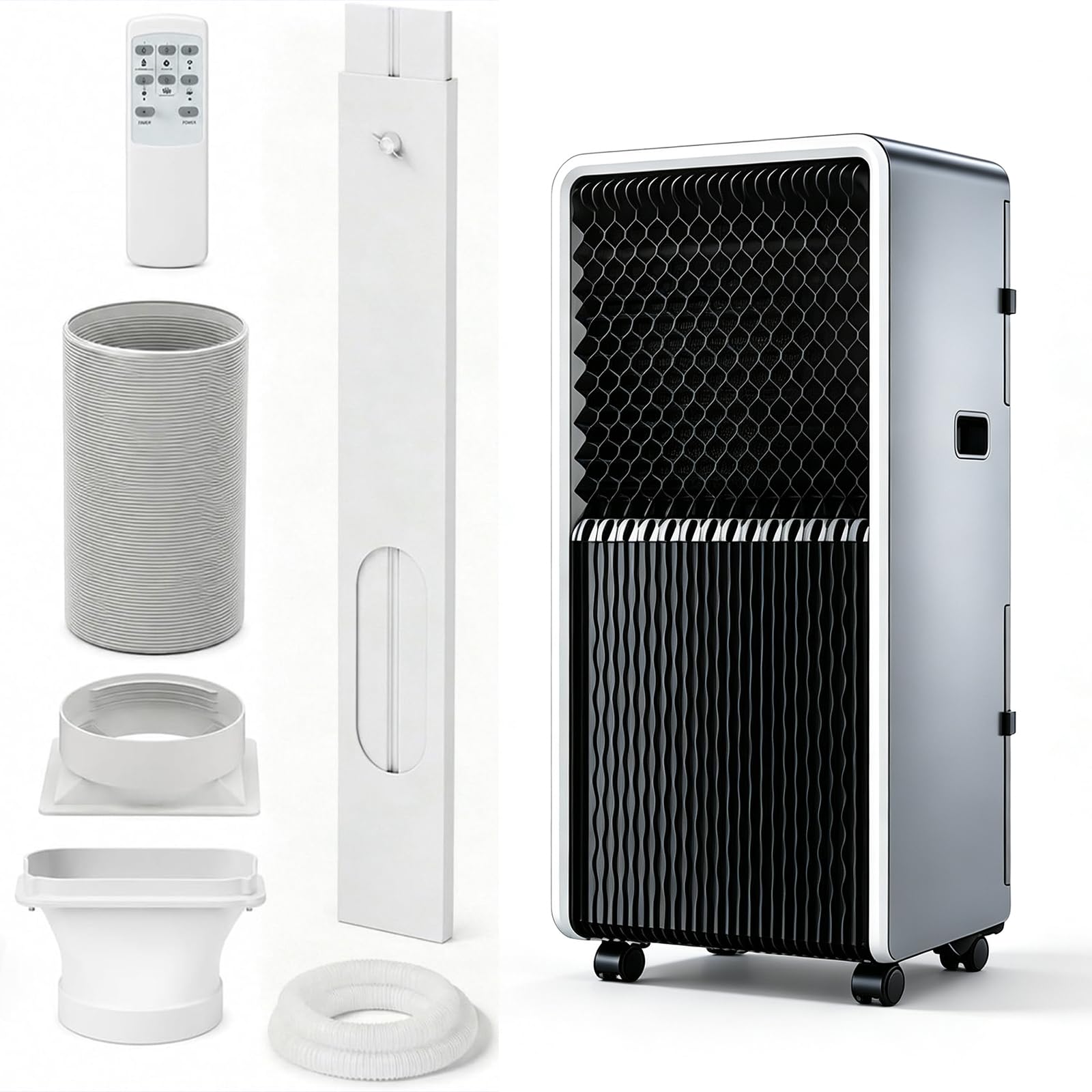 EZBHIZ Portable Air Conditioner 14000 Btu 4 In 1 Air Conditioner