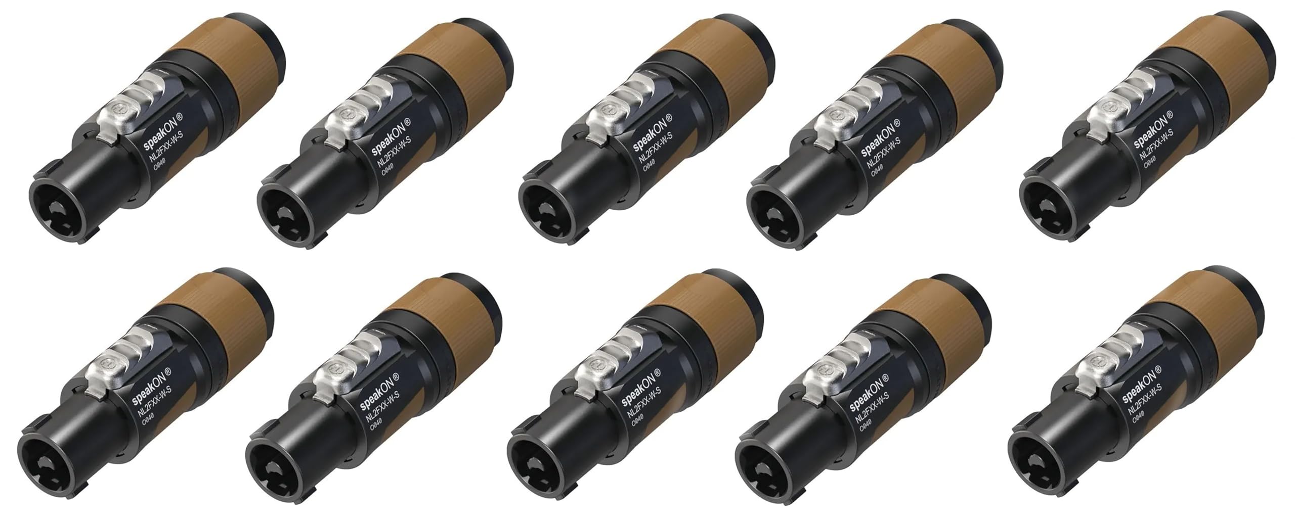 Amazon.com: 10 Neutrik SpeakOn NL2FXX-W-S 2 Pole Inline Female