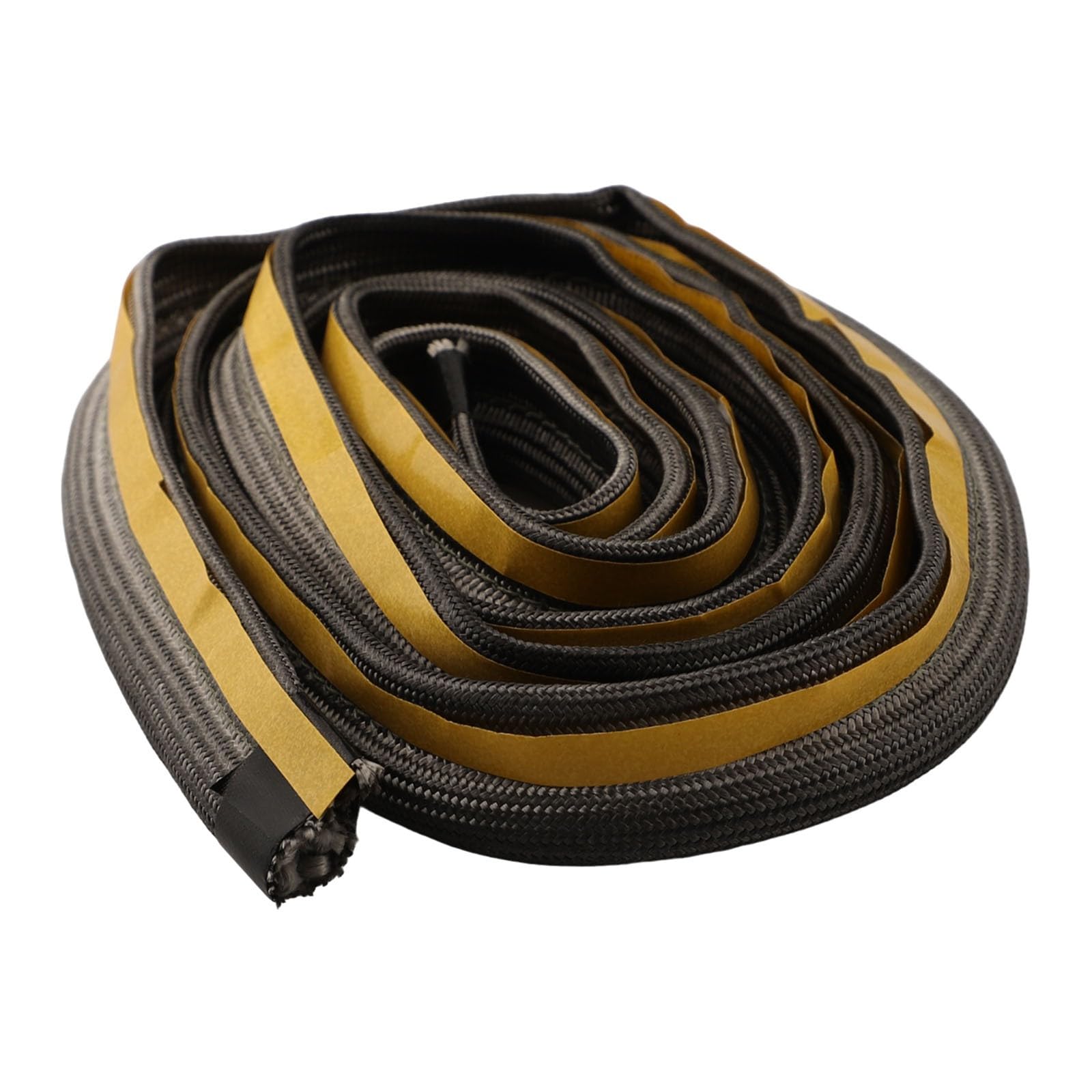 Hoppipola Stove Rope for Door Seal Woodburner Log Burner and Oven - 10mm Diameter, 2m or Length - Heat Resistant to 550 - Black Glass Yarn Cord