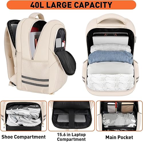 Miniatura 3 de Ytonet Mochila de gimnasio para hombres y mujeres, mochila deportiva de viaje, bolsa de tenis, mochila de tenis para mujeres y hombres, 2 raquetas