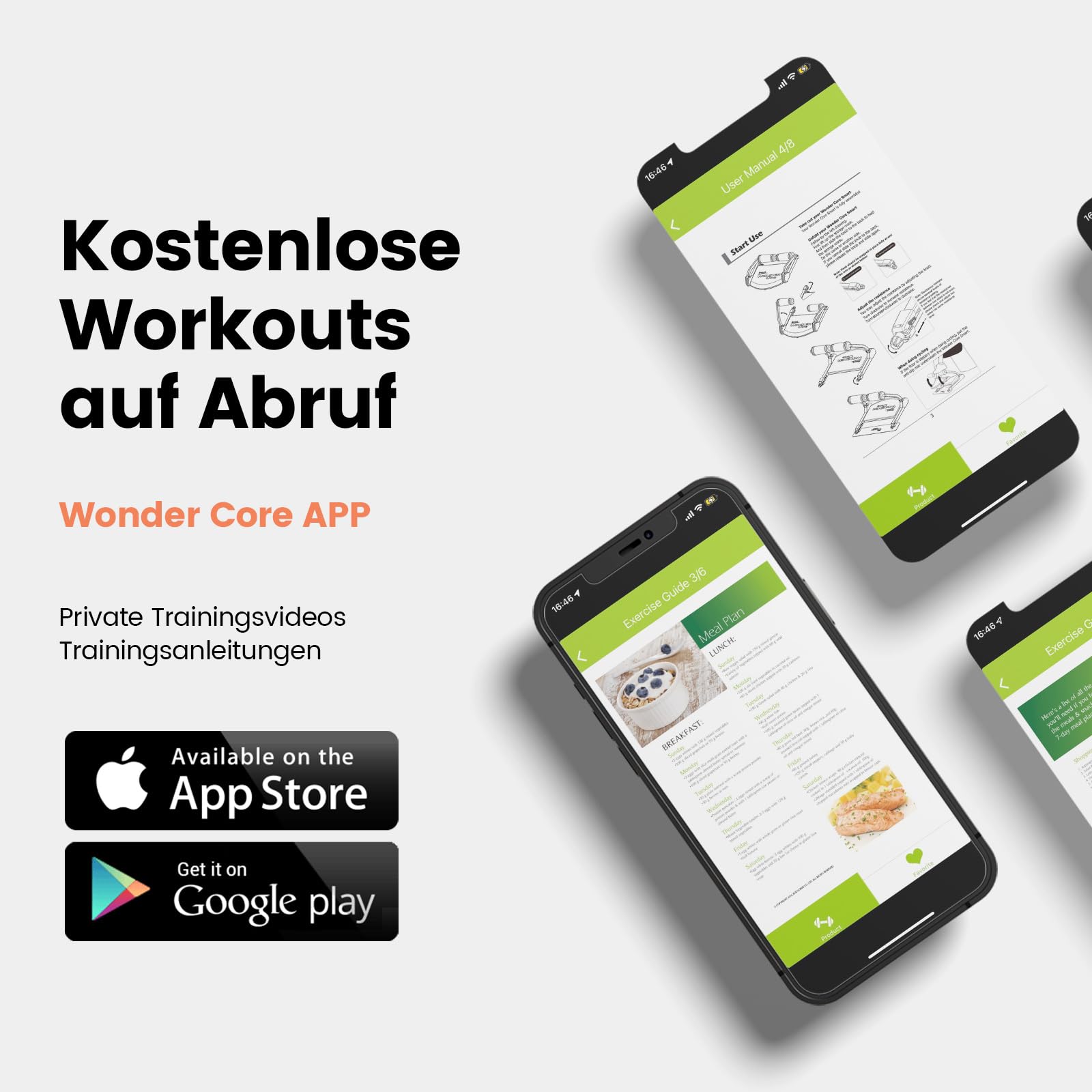 Wonder Core Smart, Bauchmuskeltrainer, Bauchmuskeltrainer, Sit-Up-Maschine & Trainingsgeräte, Bauchmuskel-Crunch-Maschine für Bauchtraining, Bauchmuskeltrainer für Heim-Fitnessstudio