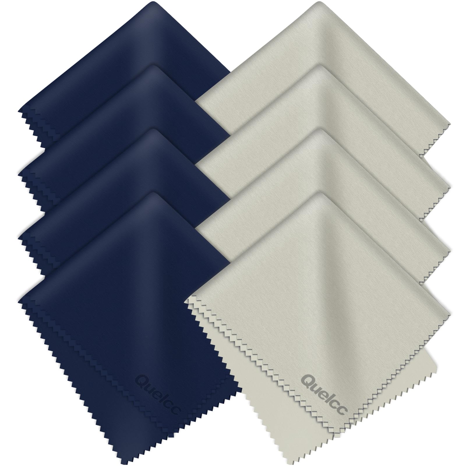 8 PCS Chiffons Microfibre de Nettoyage, Doux Chiffons de Chiffon de Nettoyant Lunettes lavables et Réutilisables pour Lunettes,pour Nettoyer Lunettes,Caméras,Tablettes(18 * 15cm)