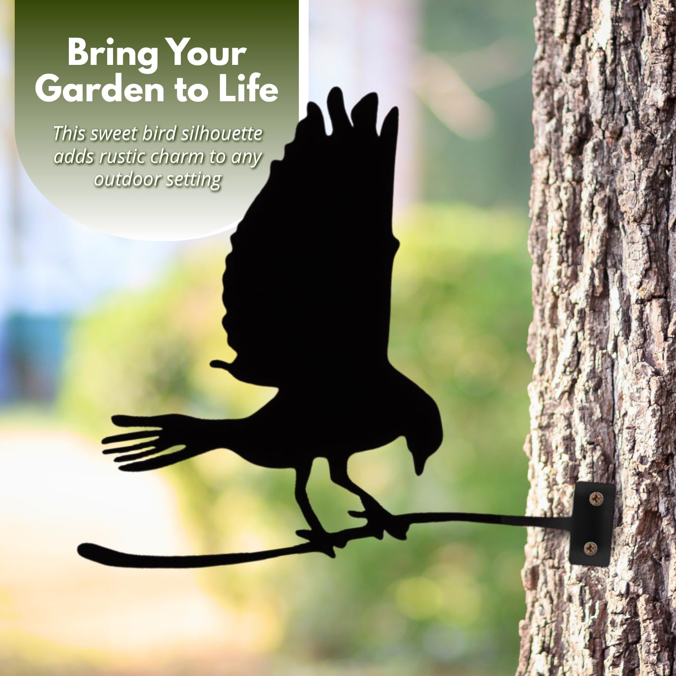 Decorazione In Metallo E Legno Albero 17, Metallo, Legno, Nero, Marrone - Foto 2