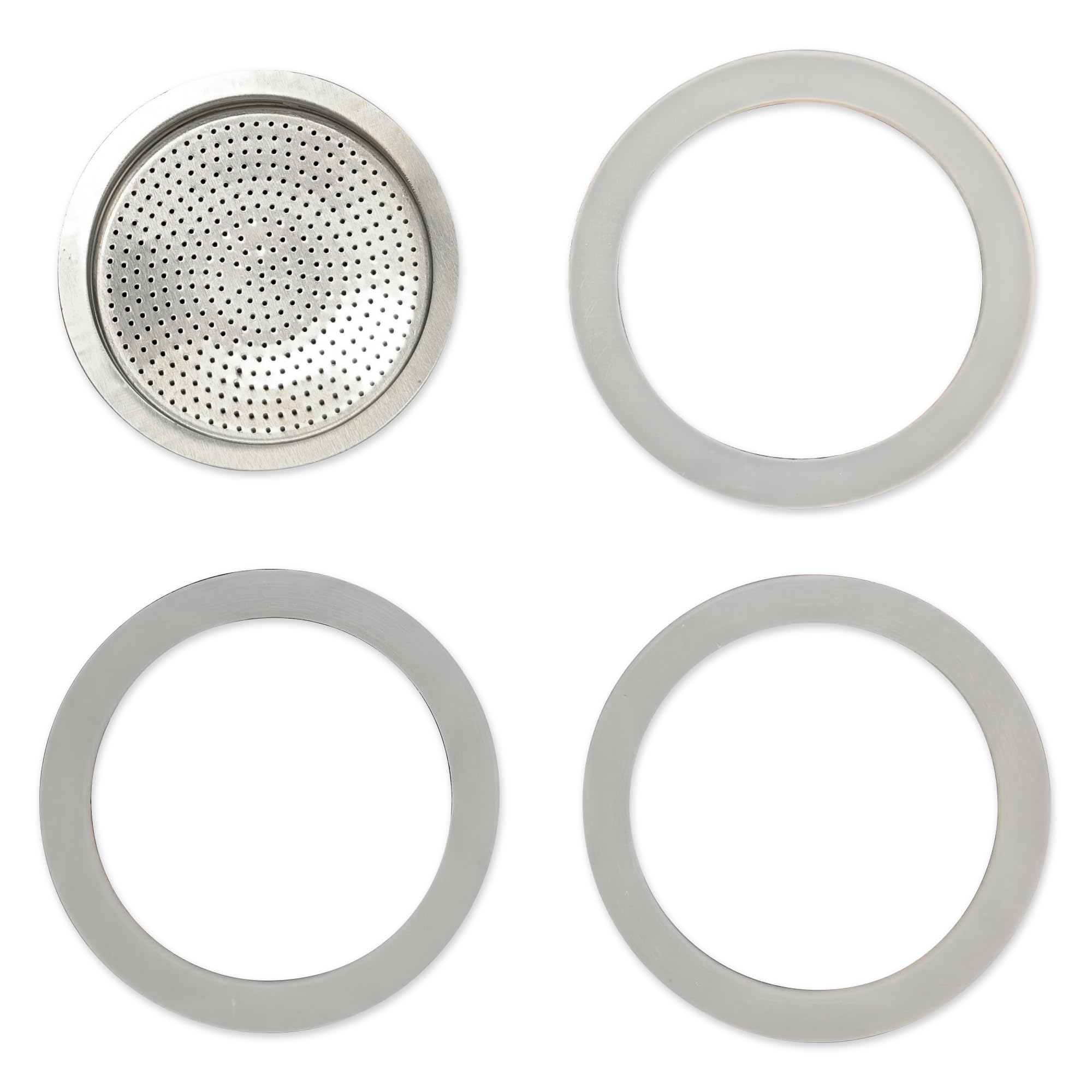 Teravan Silicone Gaskets, Compatible with Bialetti MOKA Express, 6 Cup