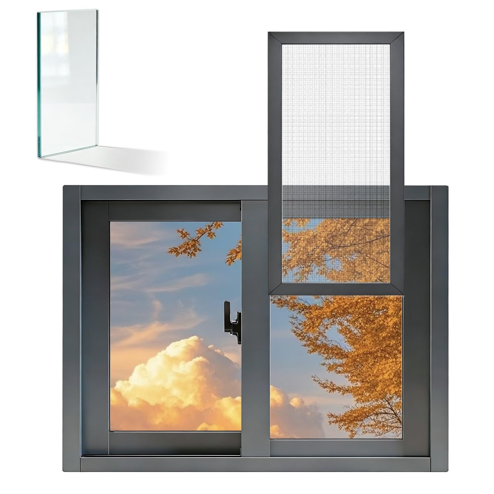 Ventanas de aluminio horizontales para renovar la ventilación y luz de baños oscuros y garajes