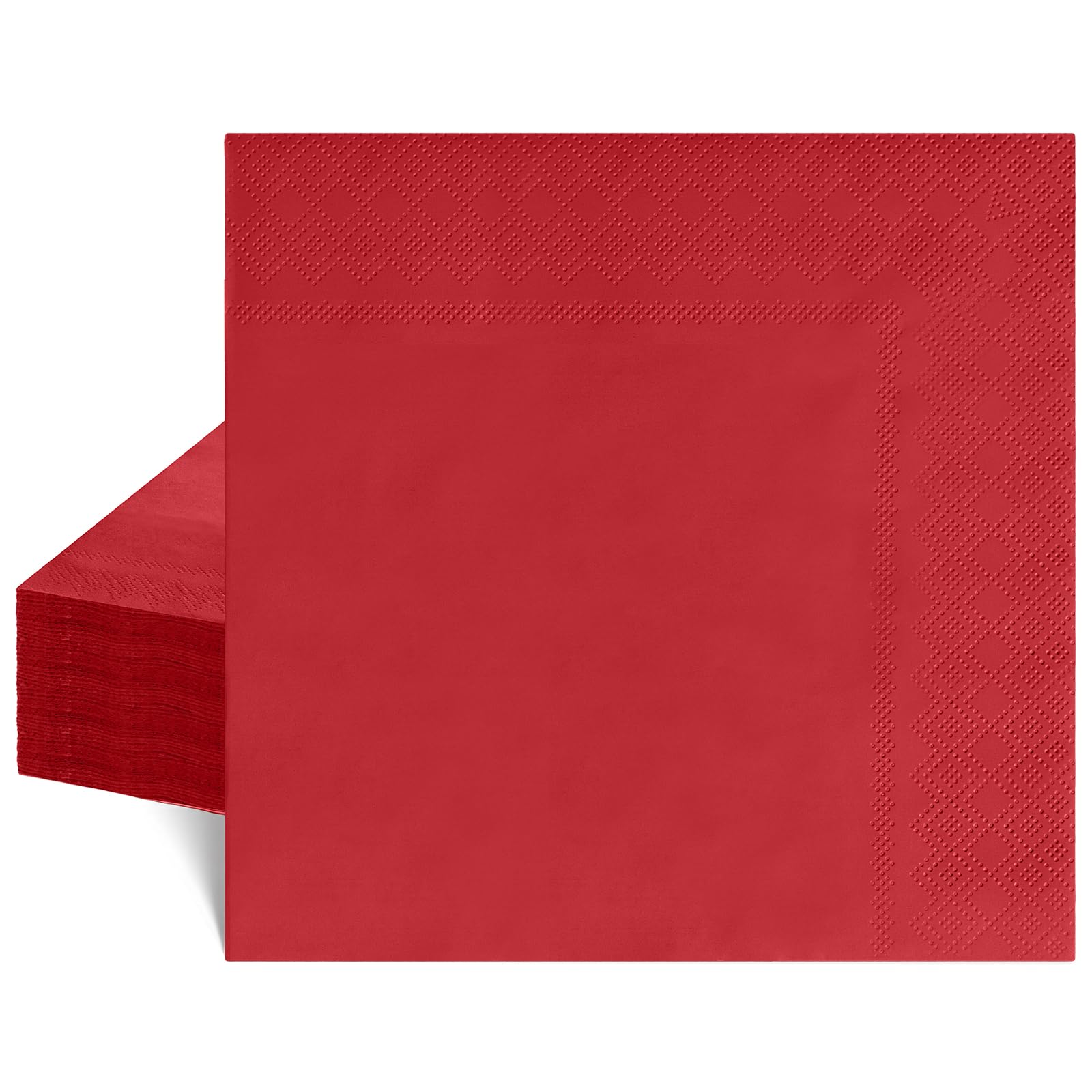 40 Pcs Red Napkins 13 Inch, 3 Ply Paper Napkins Disposable Party Napkin Red Paper Napkin for Wedding Birthday Baby Shower Bridal Shower