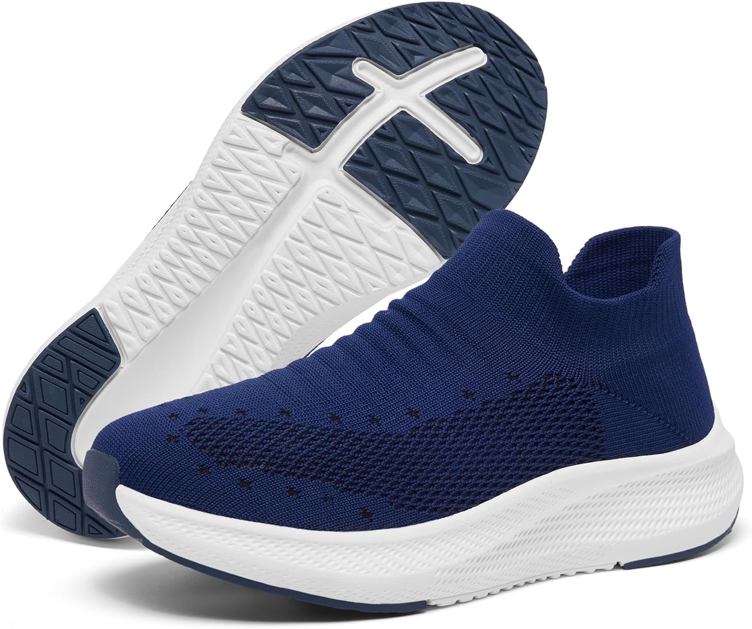 SHULOOK Womens Slip on Walking Shoes Comfort Lightweight Breathable Sock Shoe Non-Slip Mesh Casual Fashion Tennis Running Sneakers - Image 5