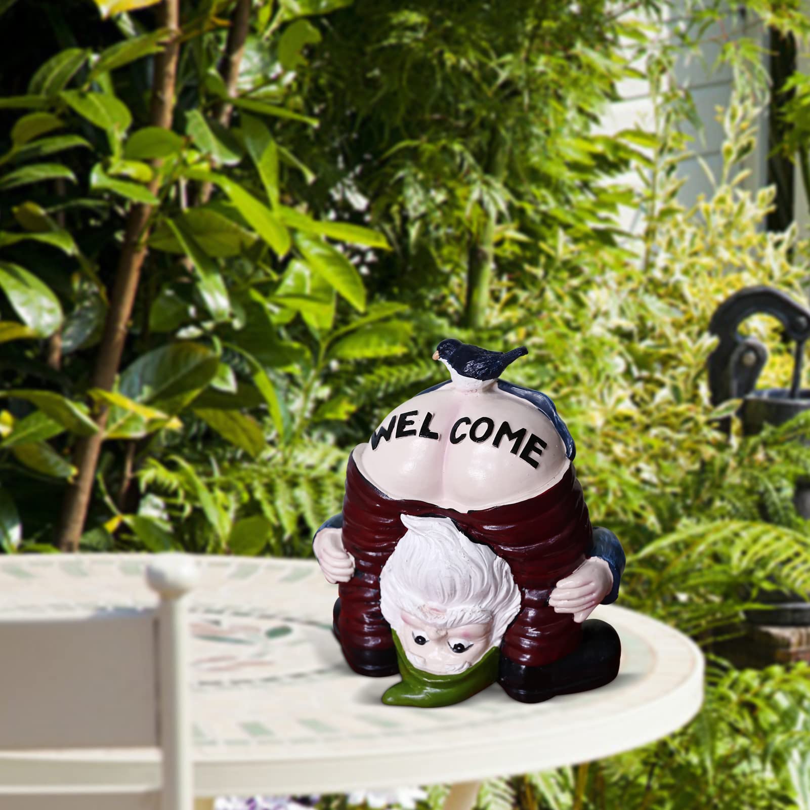 Bukezudang Gartenzwerge Set - 2er Pack Wetterfeste Harz Figuren