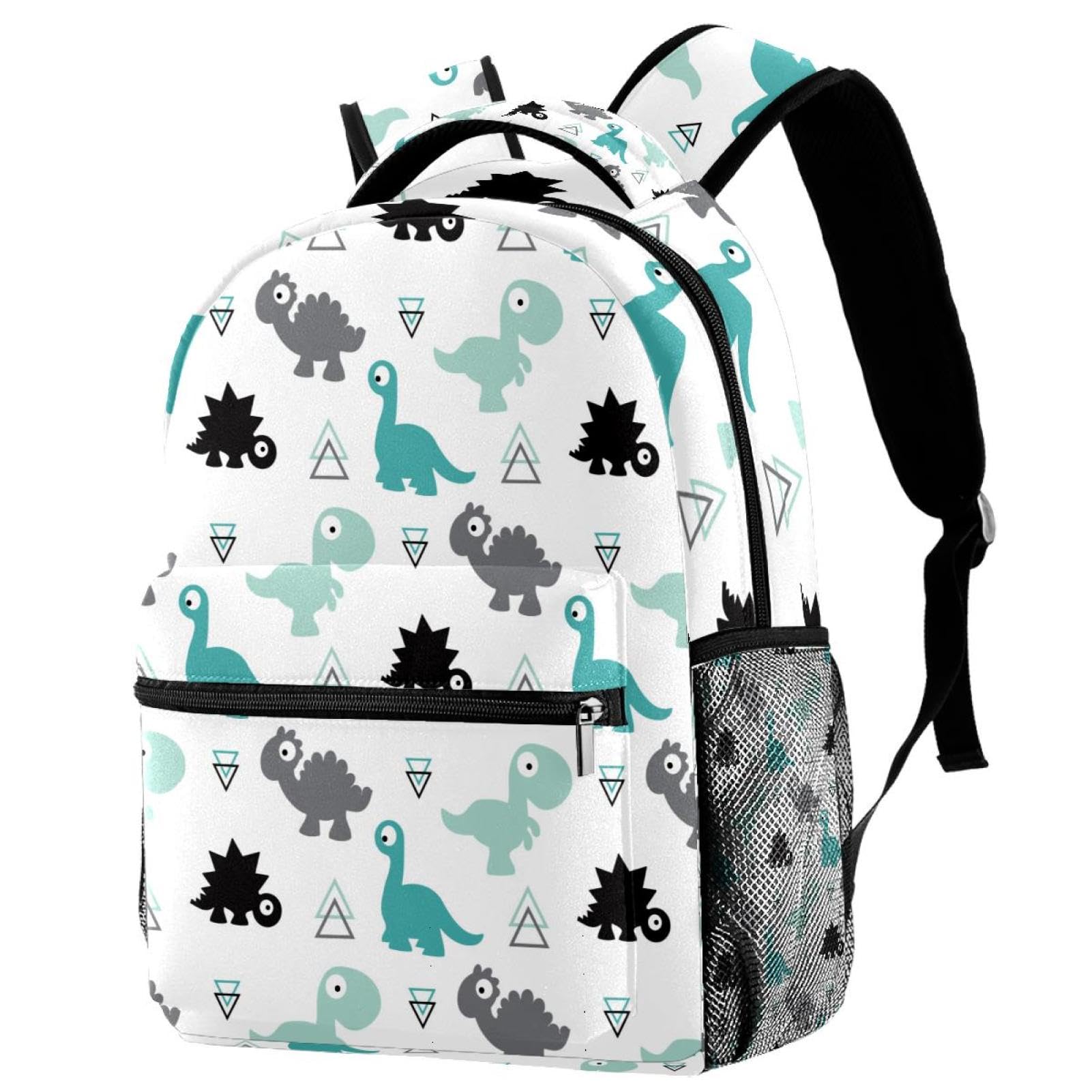 Sac à dos dinosaure vert multicolore léger pour éviter le mal de dos - 7