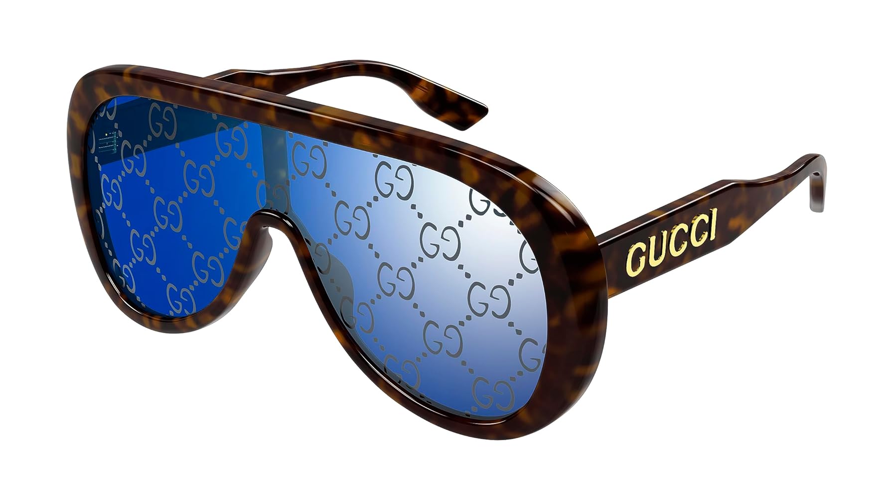Amazon.com: Gucci Women's Smart Mask Aviator Sunglasses