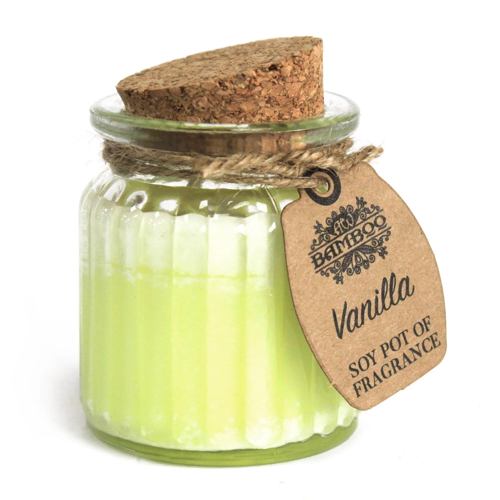 Soy Pot Of Fragrance Glass Jar Candle - Vanilla