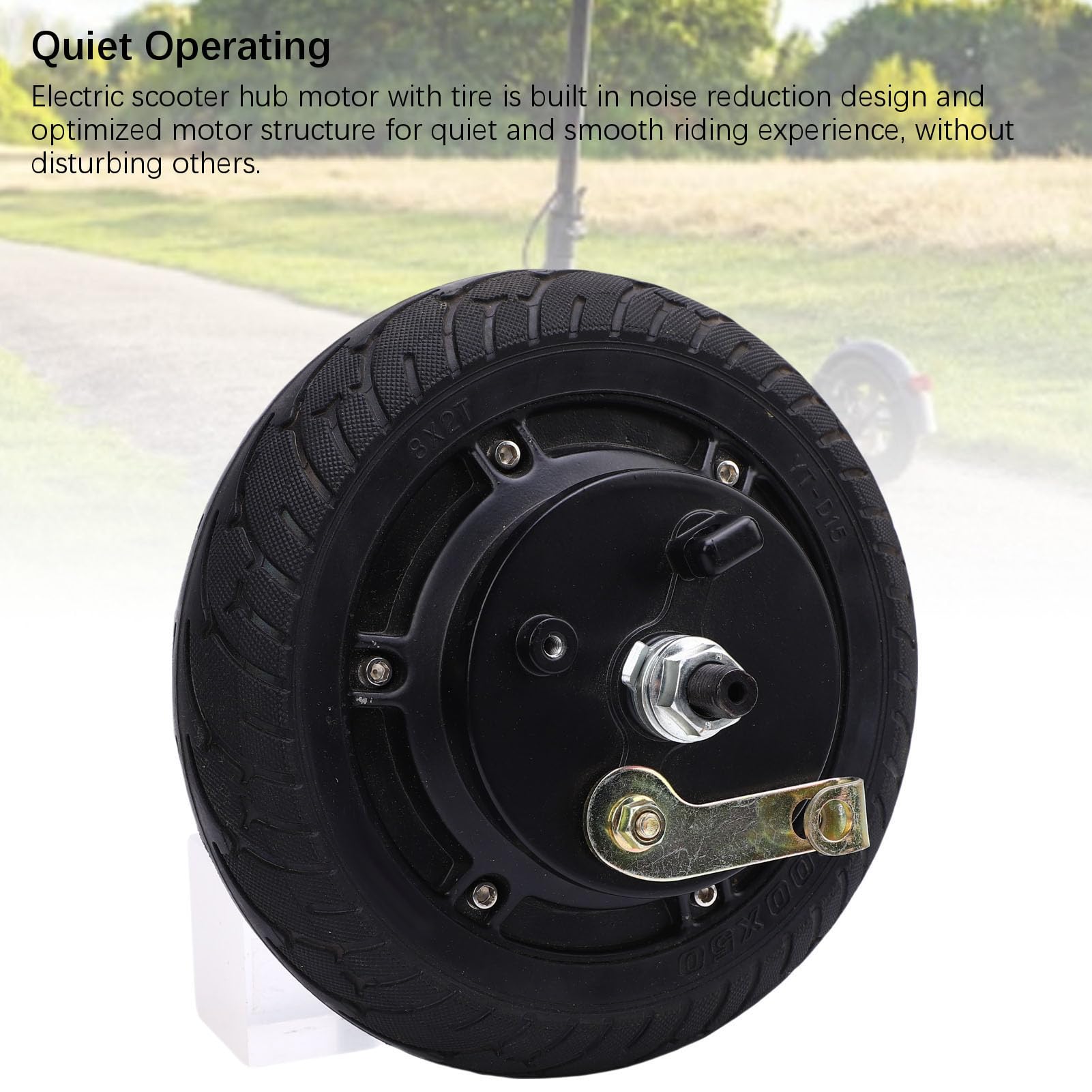 Roue de Moteur de Moyeu de Trottinette Électrique pour KUGOO M2, 36V 350W Moteur de Roue Avant de Scooter Électrique de 10 Pouces Silencieux