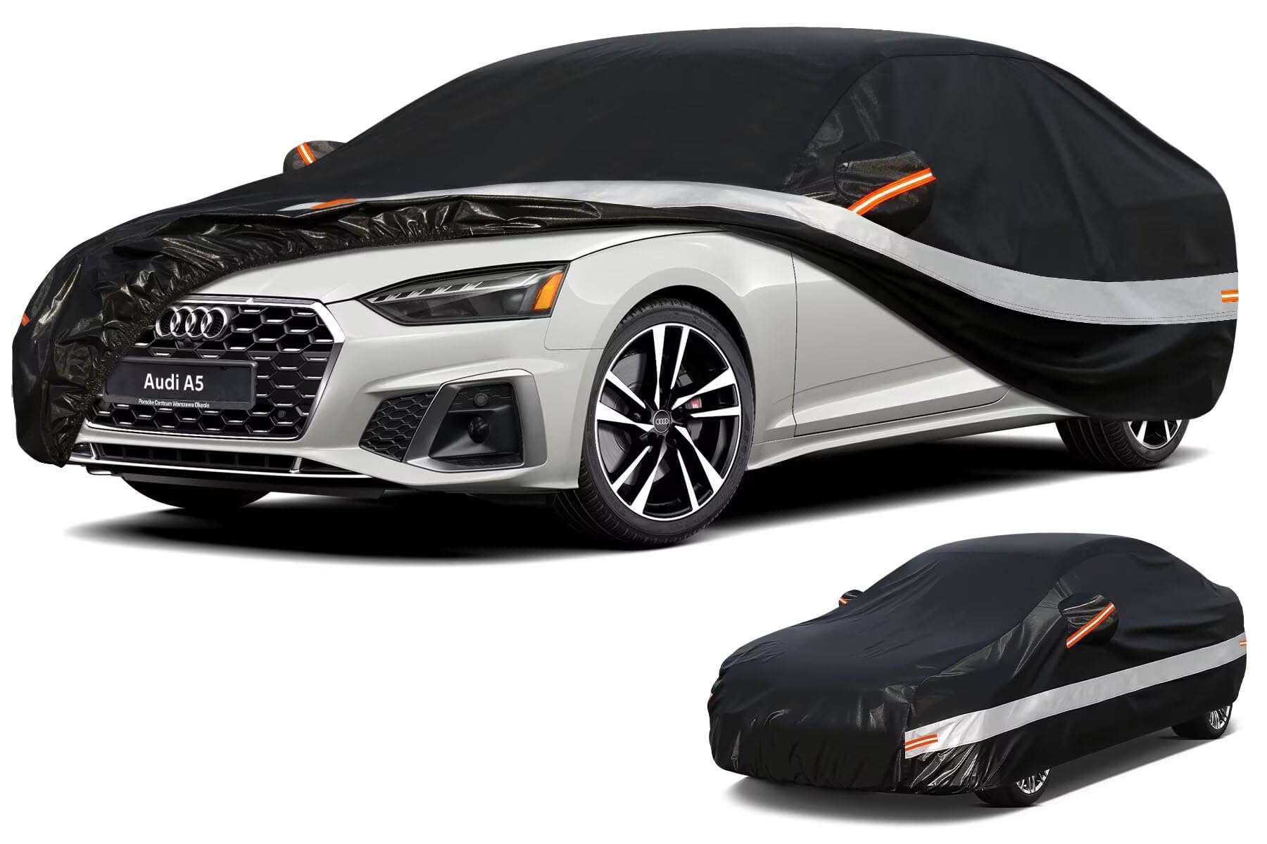 Holthly 10 strati Telo Copriauto per Audi A5 S5 RS5 Sportback Cabrio Coupe Limousine(2009-2025),100% copertura auto impermeabile,Telo Copri Auto per Esterno