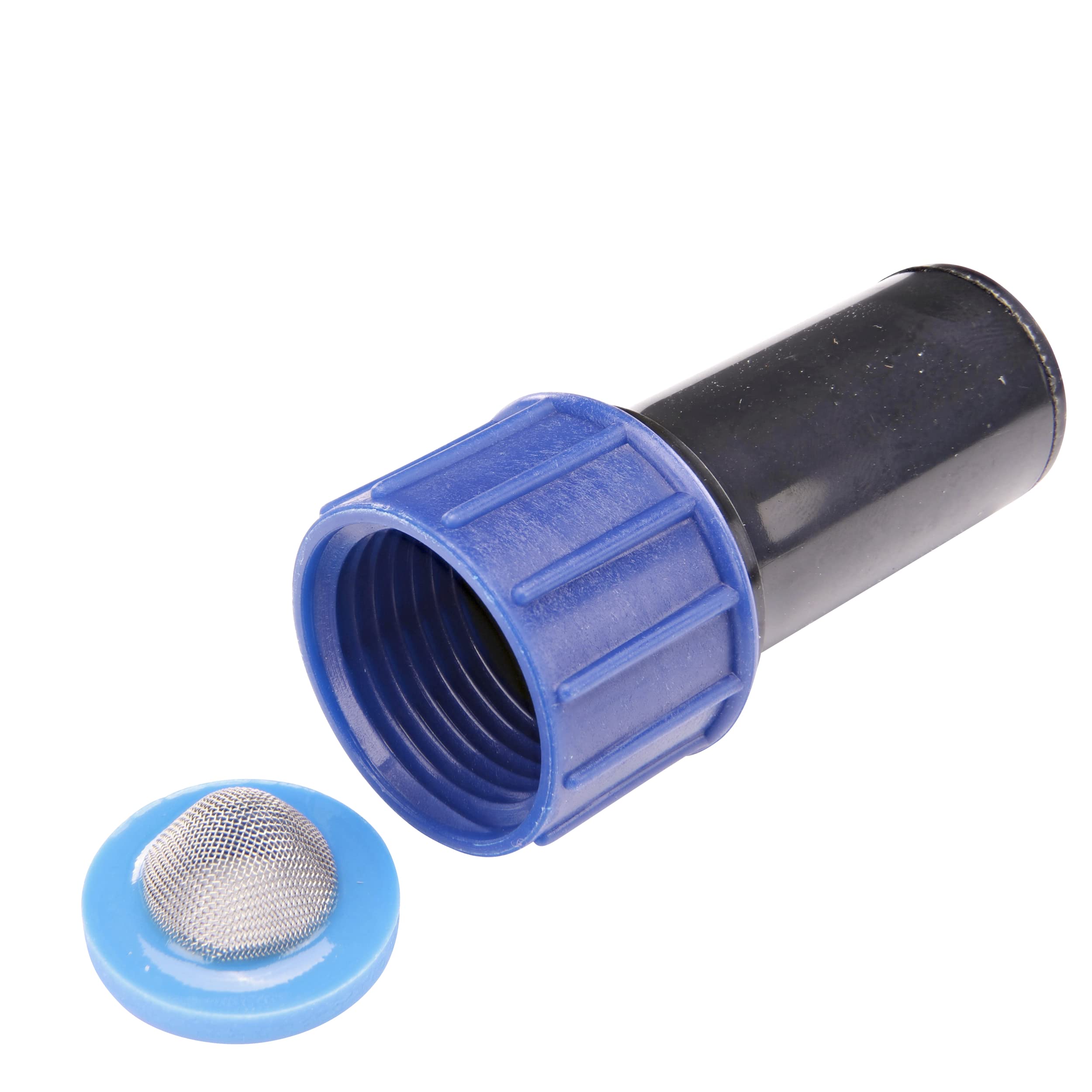 Raindrip 327G00UB Compression Swivel Adaptor with Washer, Connects 5/8 Inch Tubing or Dripline to 3/4 Inch MHT Hose Bibb or Garden Hose, Black