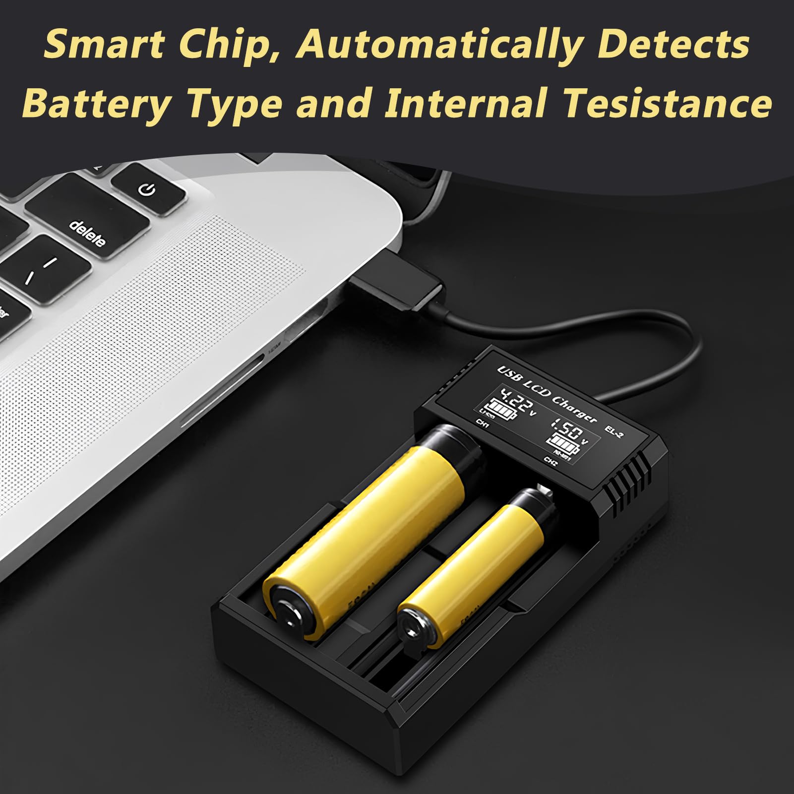 18650 Battery Charger Fast Charger 4 Slots 3.6-4.2v Li - ION Rechargeable Battery Charger: 10440 16340 18650 18700 20700 21700 22650, 1.2-2.4v Nimh/ NiCd: AAAA, AAA, AAA, AAA, AA, a, SC. , c 18650 Battery Charger Fast Charger 4 Slots 3.6-4.2v Li - ION Rechargeable Battery Charger: 10440 16340 18650 18700 20700 21700 22650, 1.2-2.4v Nimh/ NiCd: AAAA, AAA, AAA, AAA, AA, a, SC. , c