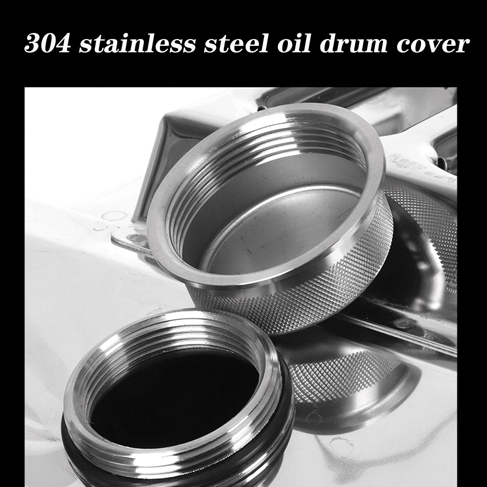 Benzinkanister 304 Edelstahl Metallgasbehälter Dose, Gasgaszinker Kraftstoffleistung NOT-Backup-Tank mit flexiblem Auslauf Metallstahltank für Autos, LKWs