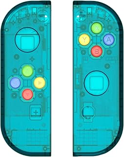 [Update Version] NS Joycon Handheld Controller Housing DIY Replacement Shell Case for Nintendo Switch Joy-Con (L/R) Without Electronics… (Joycon-ice Blue)