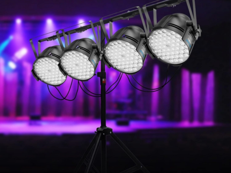 Projecteur LED COB 350W RGBW - 7 LEDs, Contrôle DMX512, Activation Sonore - Pour Scène, DJ, Mariage, Bars, Concerts